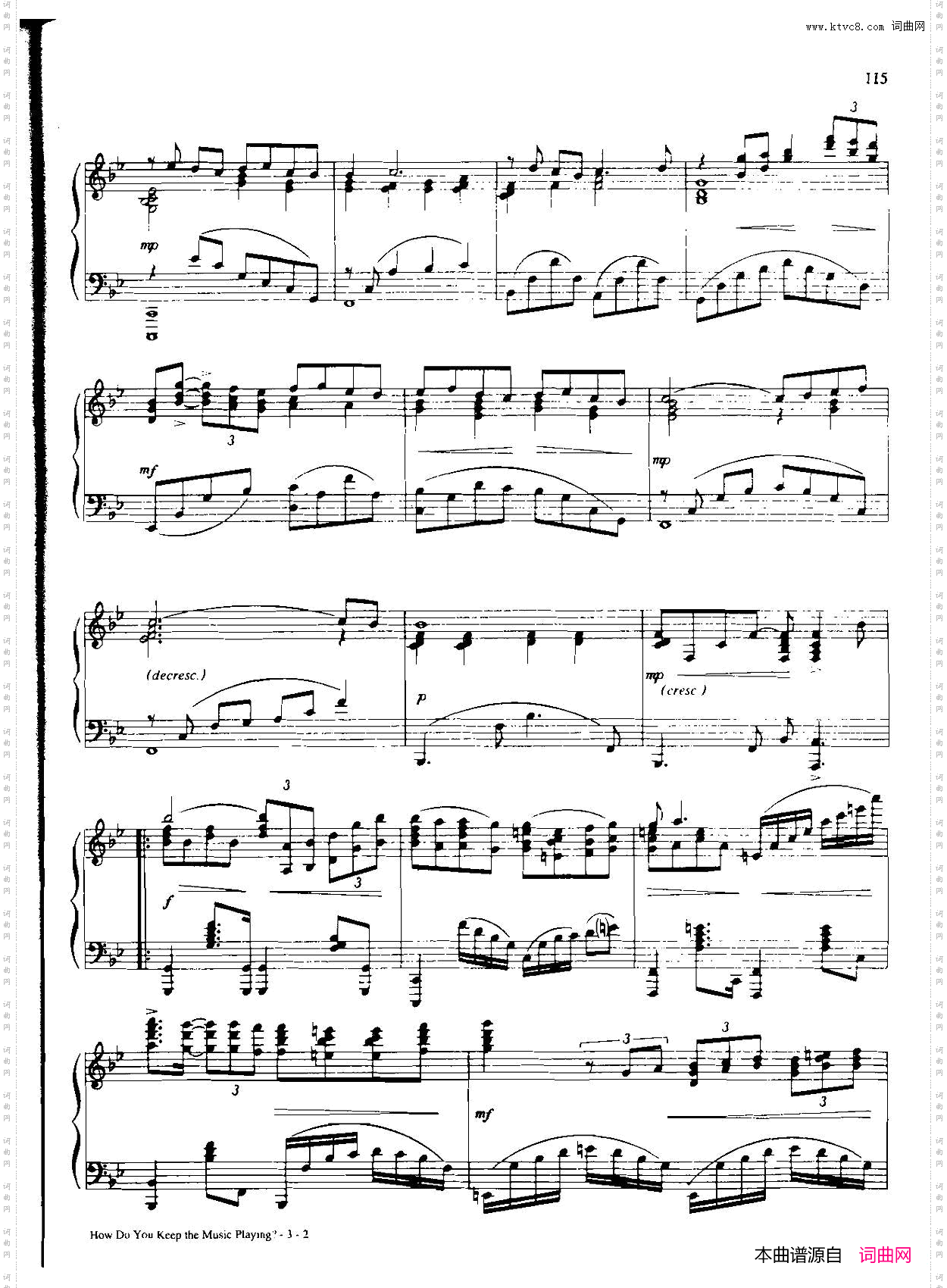 HOWDOYOUKEEPTHEMUSICPLAYING_Dan Coates 流行情调钢琴谱集