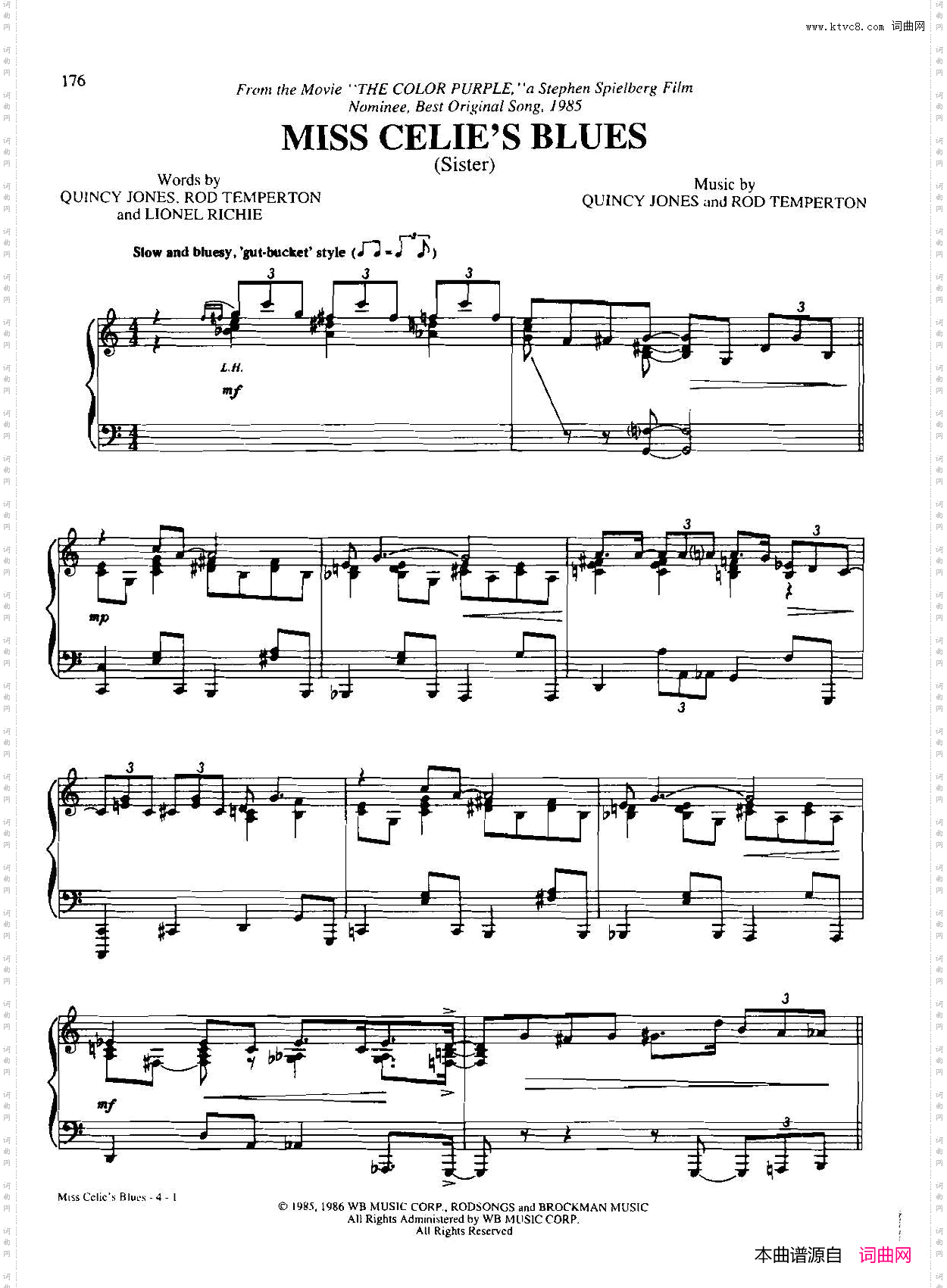 MISSCELIE'SBLUES_Dan Coates 流行情调钢琴谱集