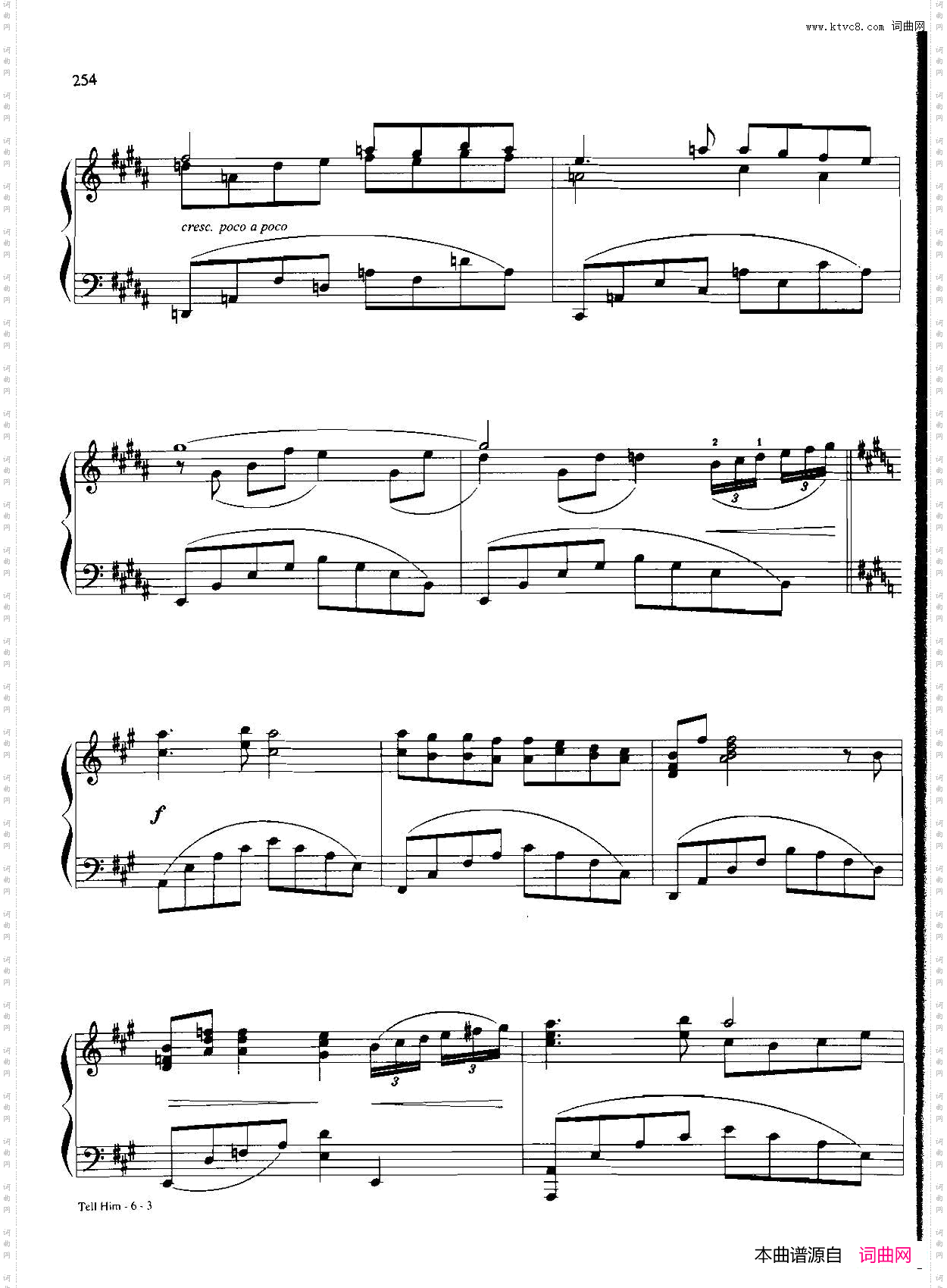 TELLHIM_Dan Coates 流行情调钢琴谱集