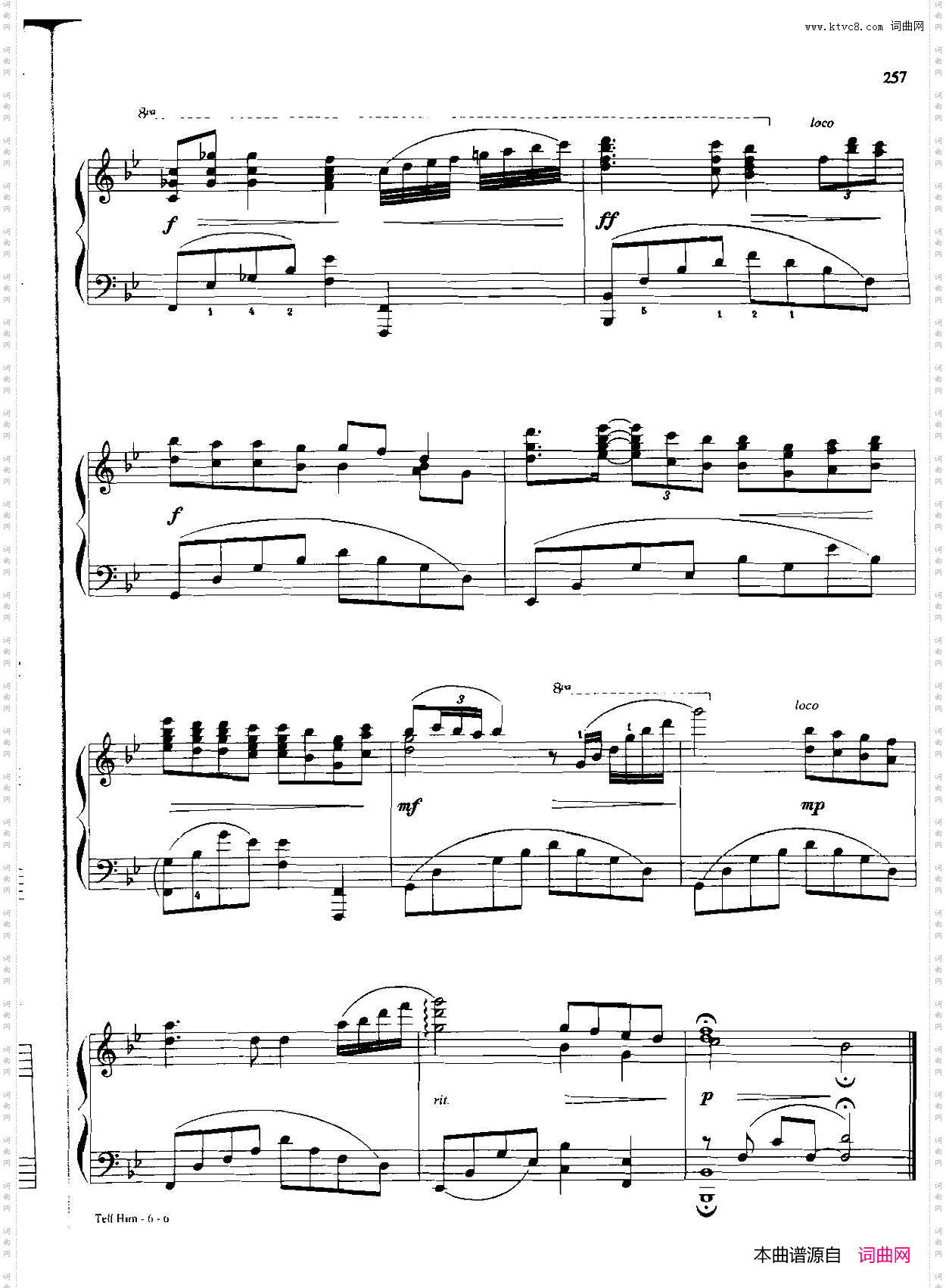 TELLHIM_Dan Coates 流行情调钢琴谱集