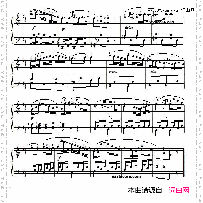 车尔尼《 小钢琴家》Czerny 823第54首曲谱及练习提示