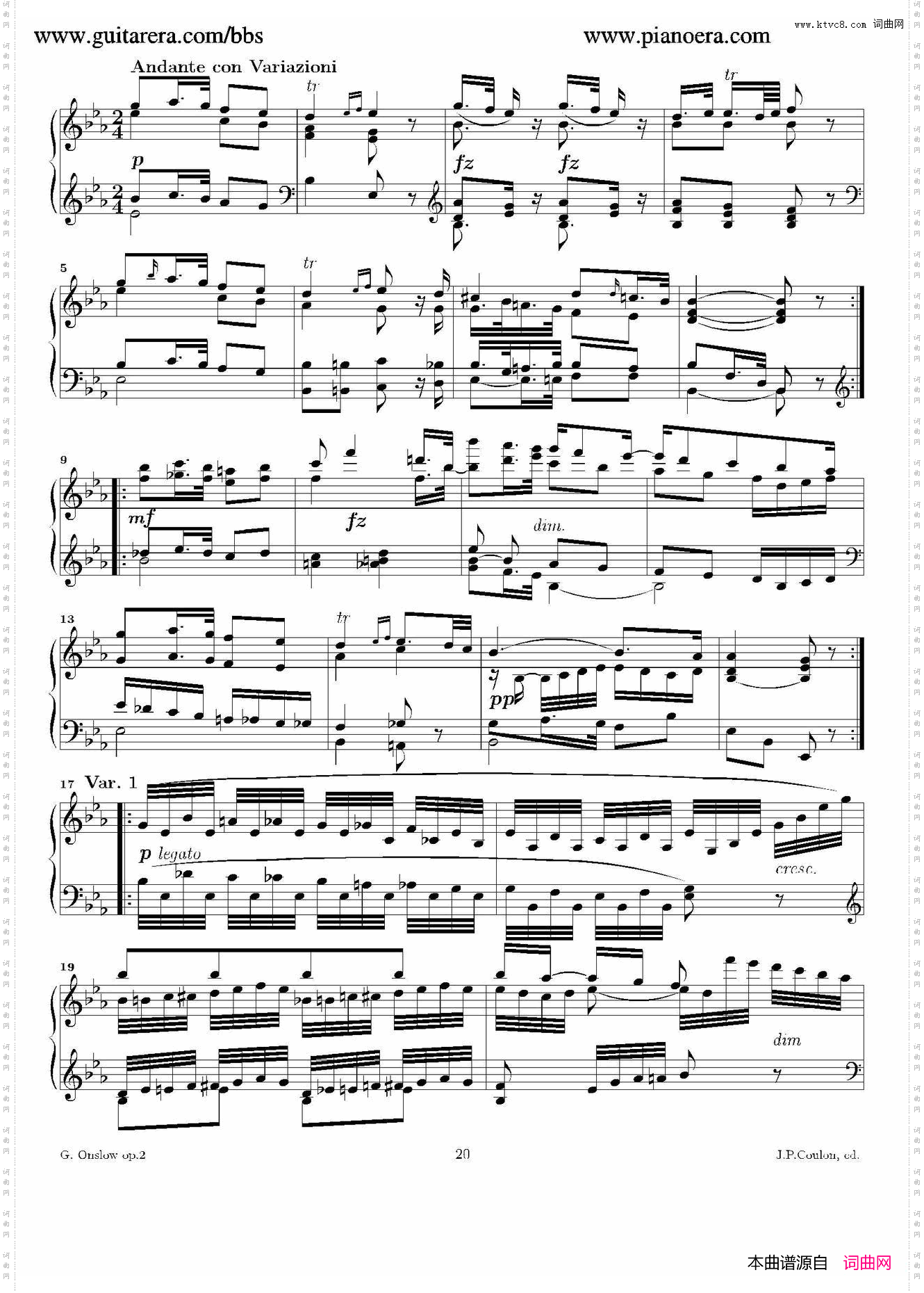 c小调华丽钢琴奏鸣曲·第三乐章_Grande Piano Sonata in c Minor Op·2