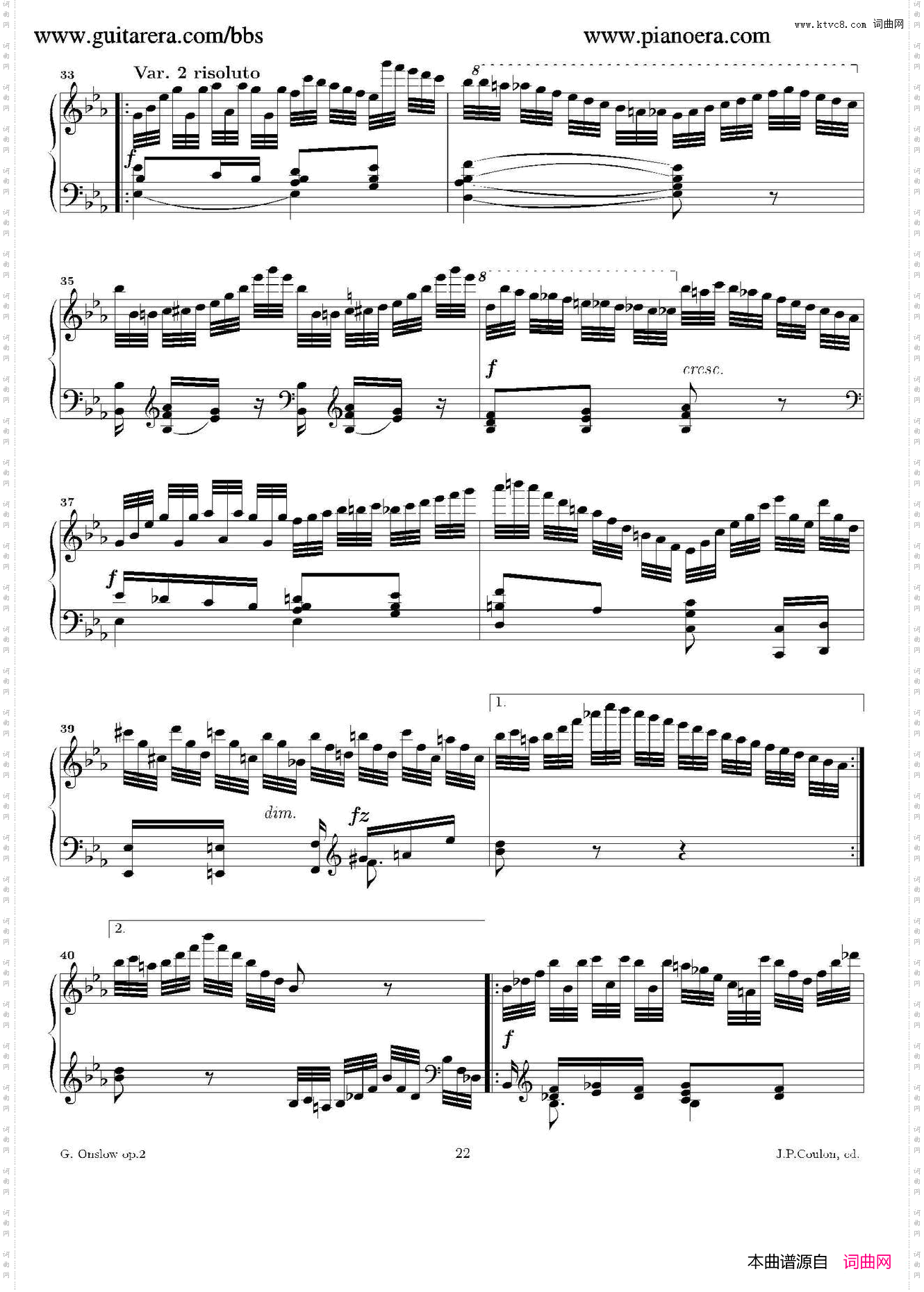 c小调华丽钢琴奏鸣曲·第三乐章_Grande Piano Sonata in c Minor Op·2