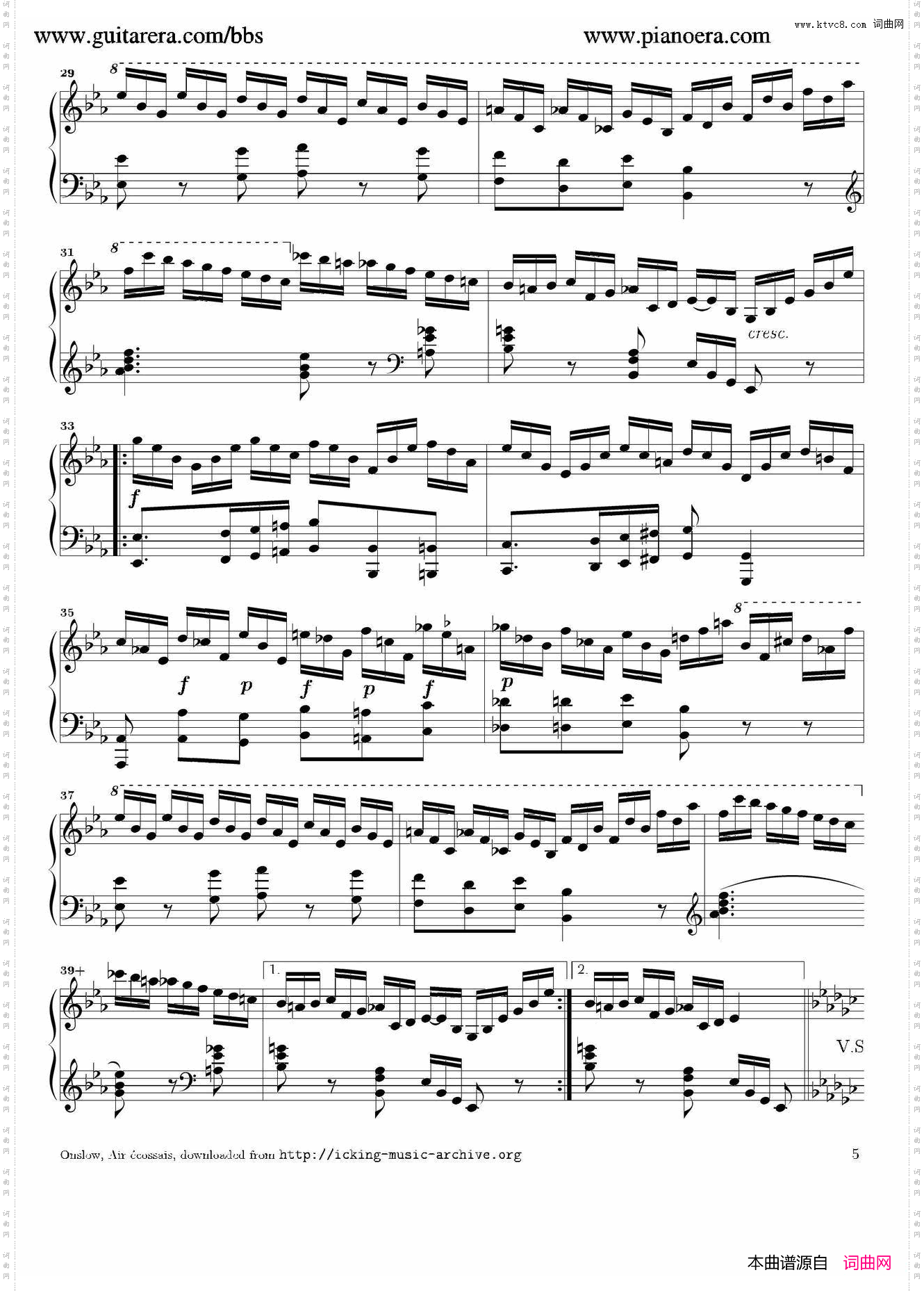苏格兰歌调变奏曲_Air Ecossais Varie Op·5
