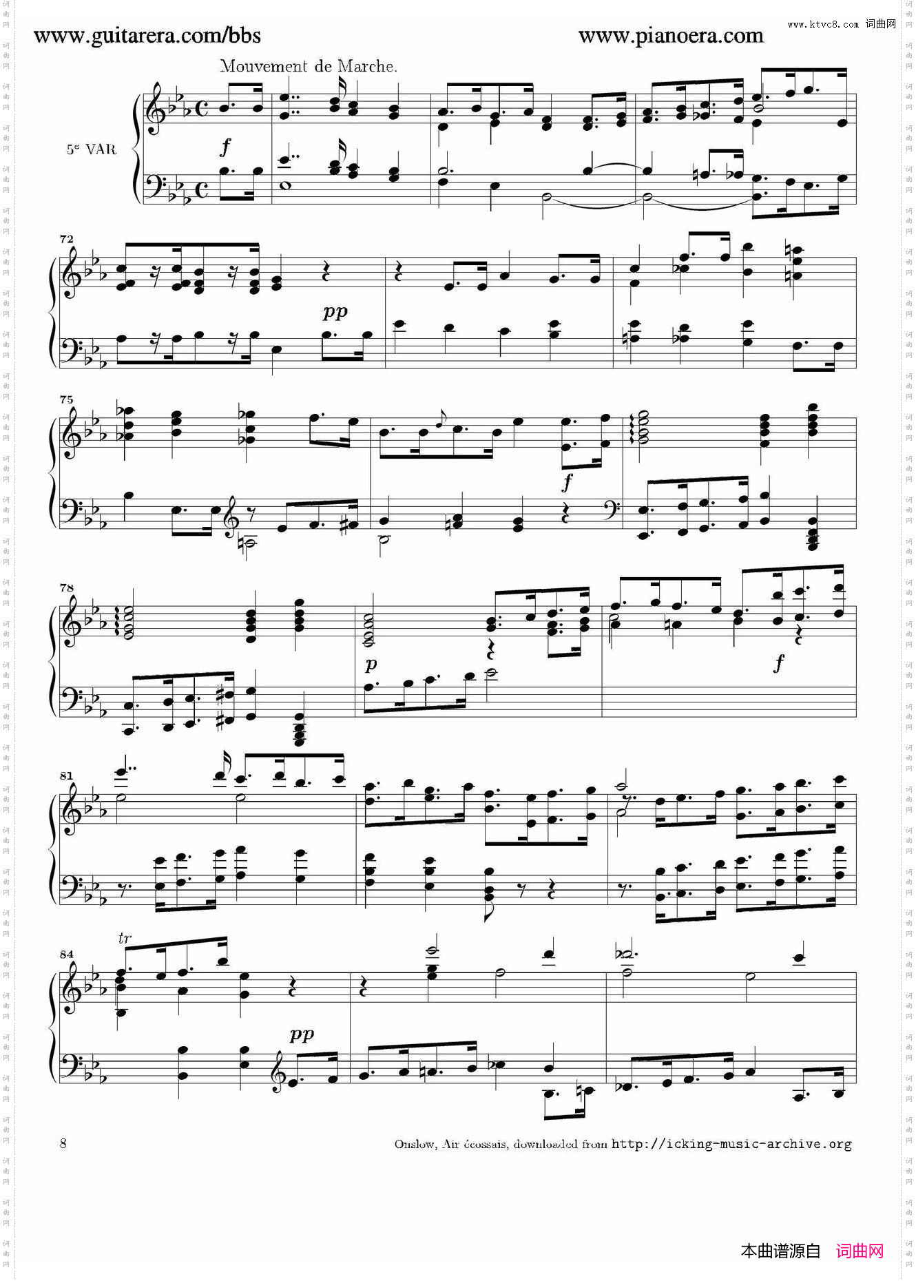 苏格兰歌调变奏曲_Air Ecossais Varie Op·5