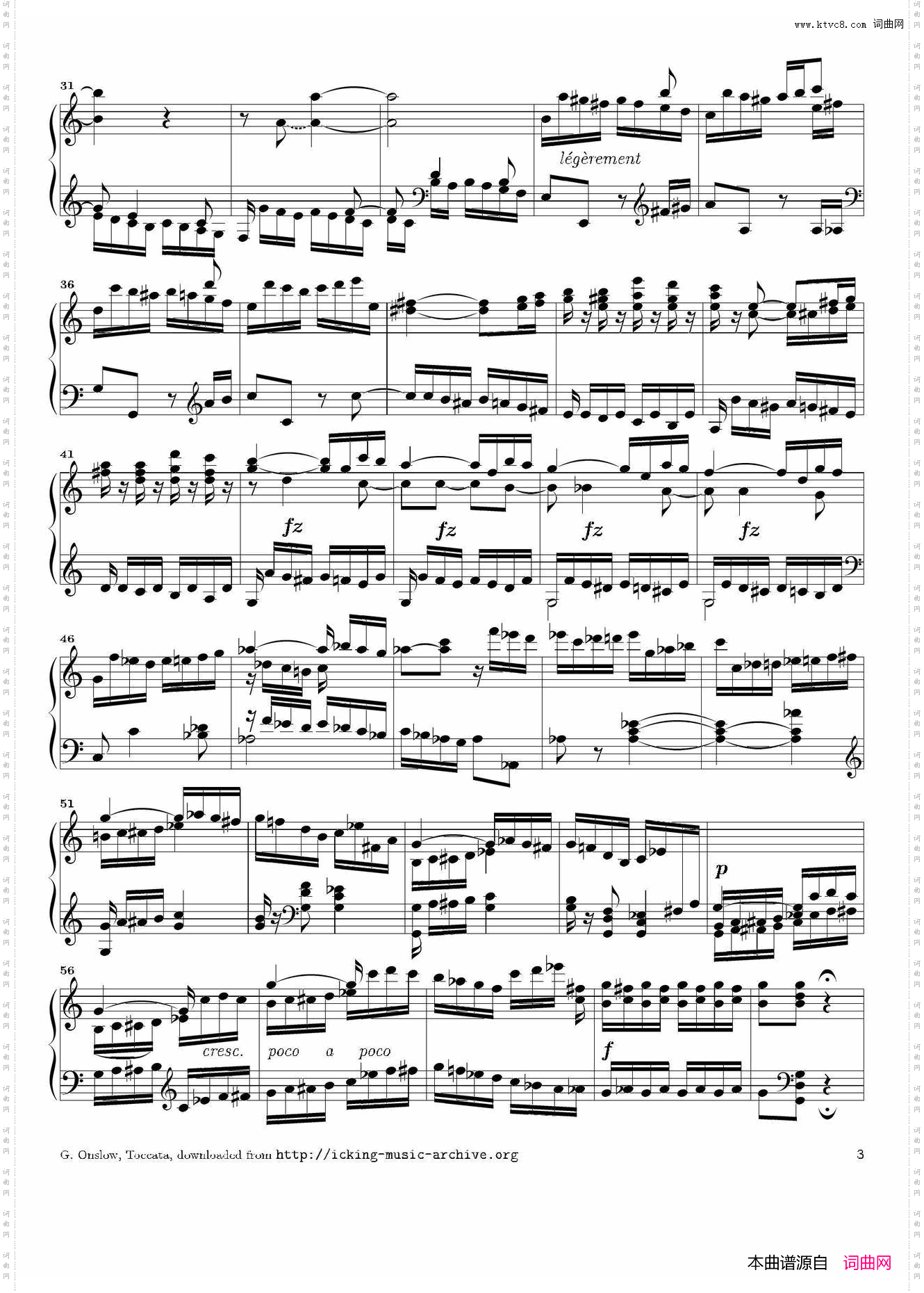 Toccata in C Major Op·6C大调托卡塔