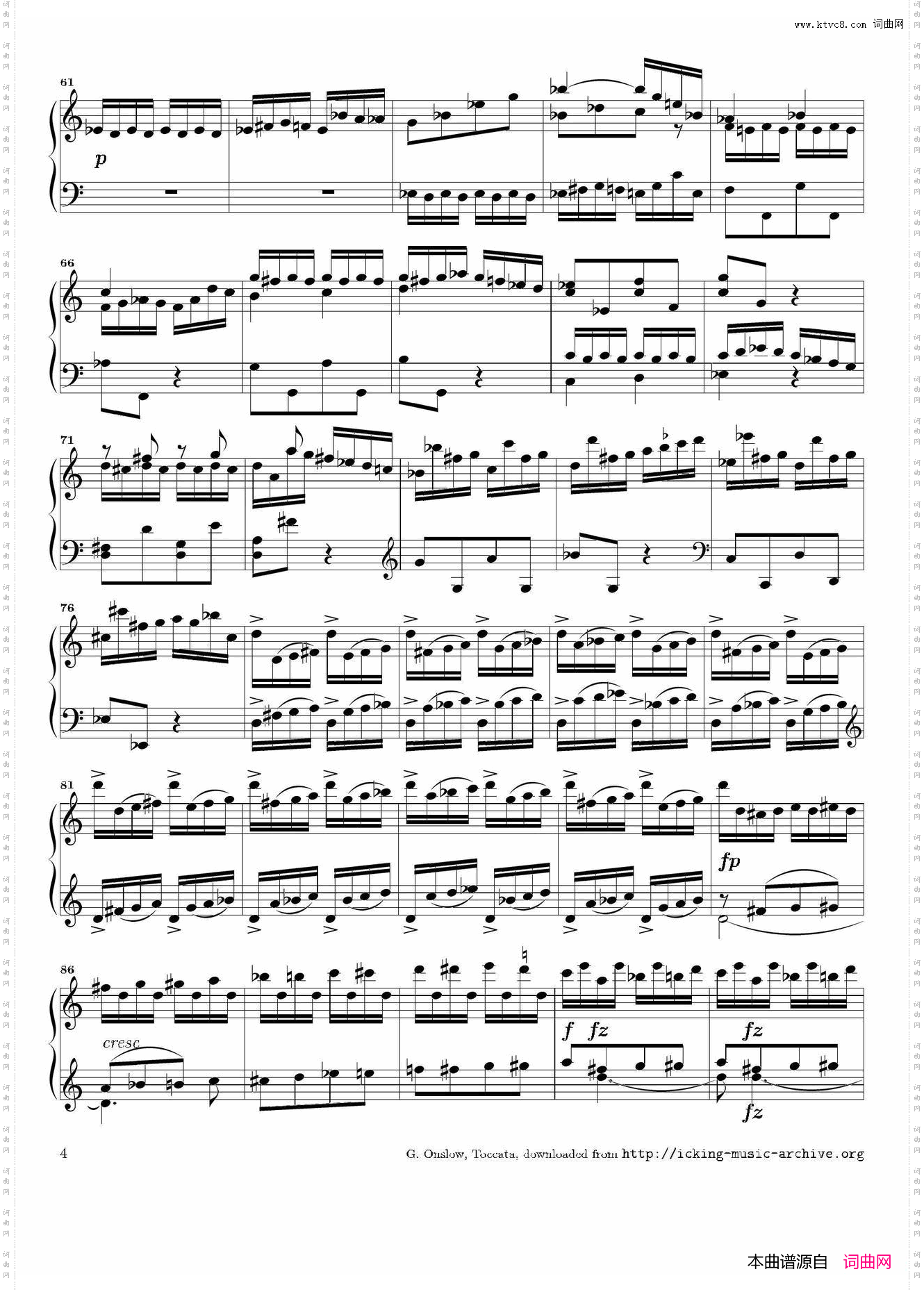 Toccata in C Major Op·6C大调托卡塔