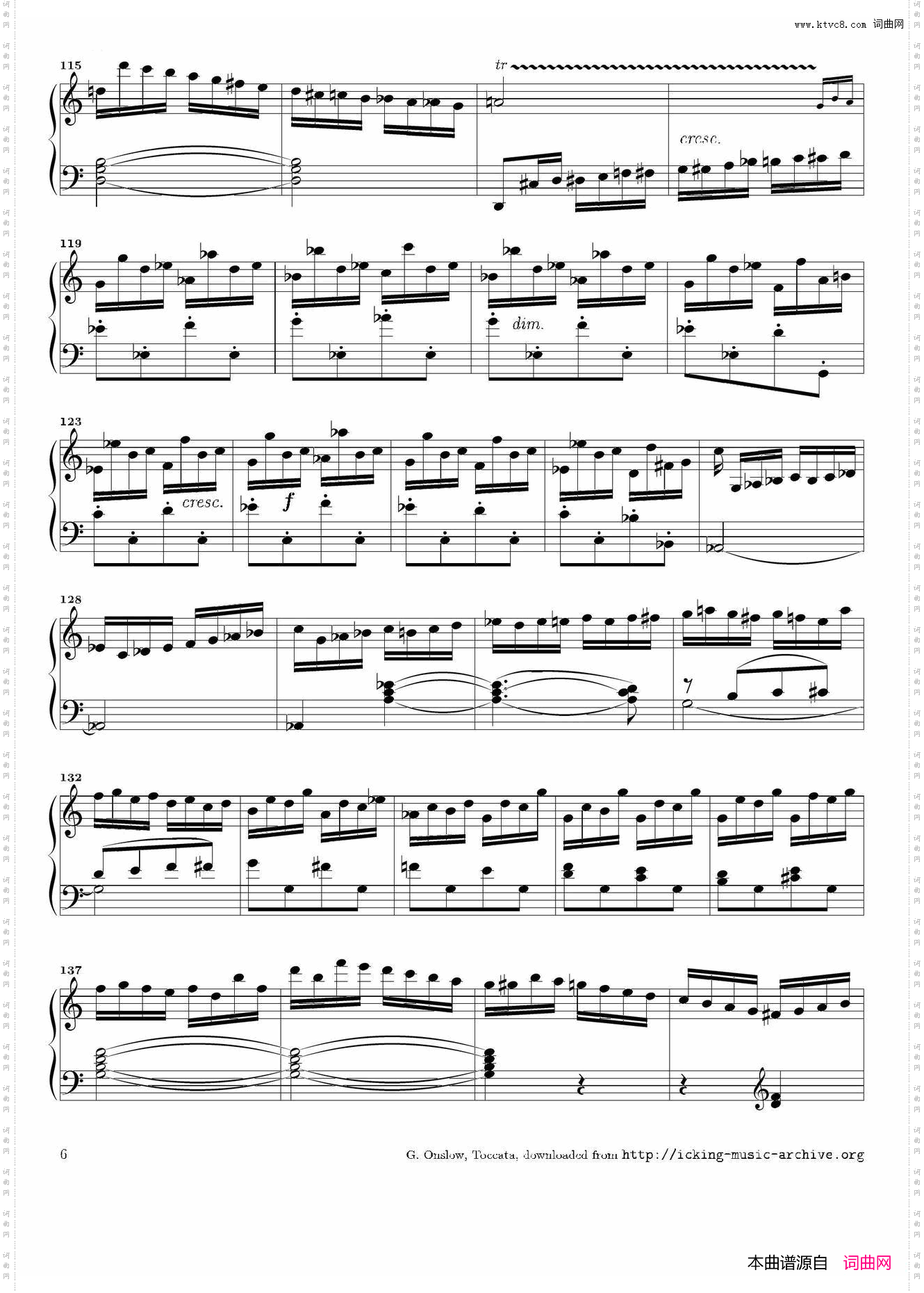 Toccata in C Major Op·6C大调托卡塔