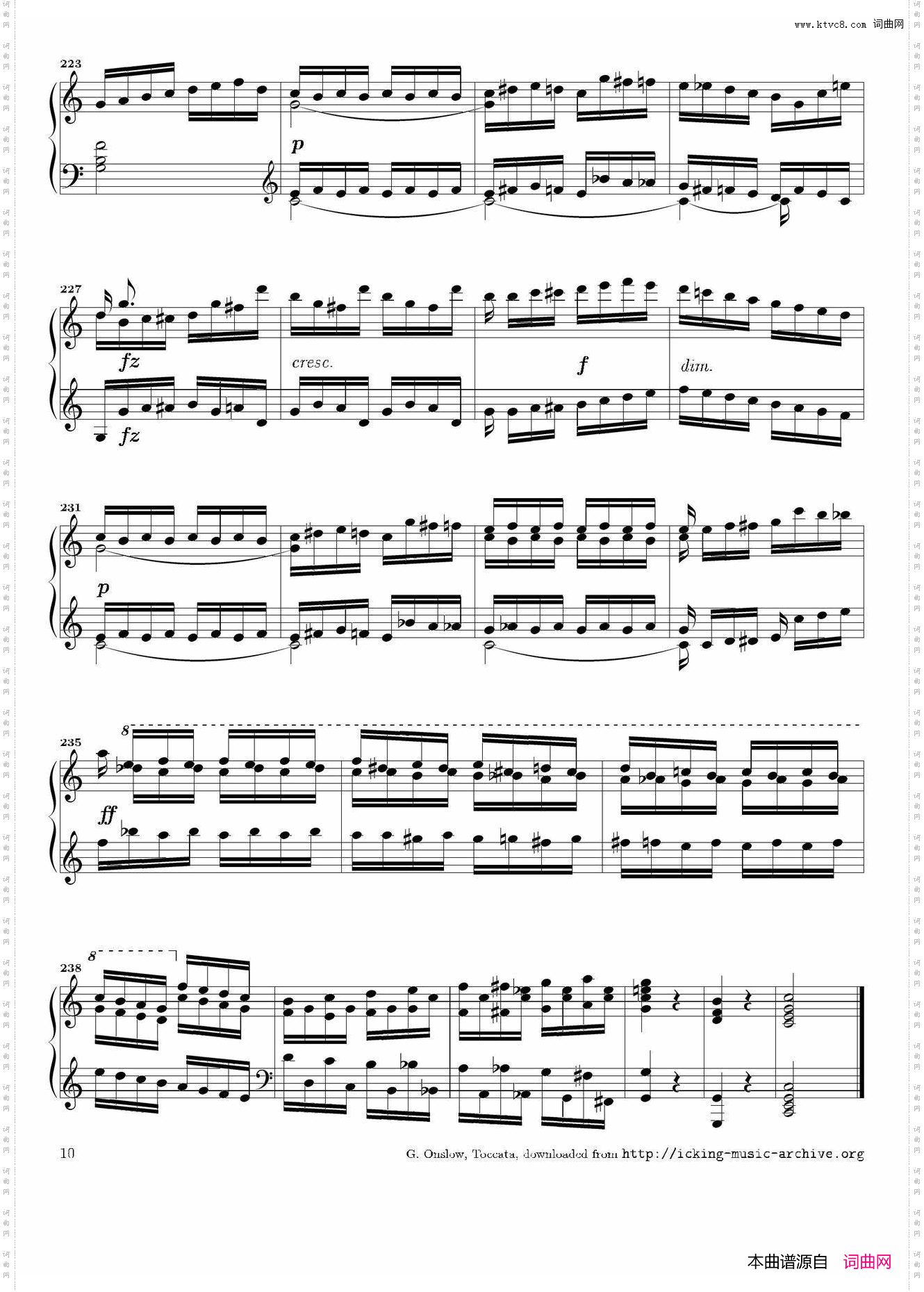Toccata in C Major Op·6C大调托卡塔