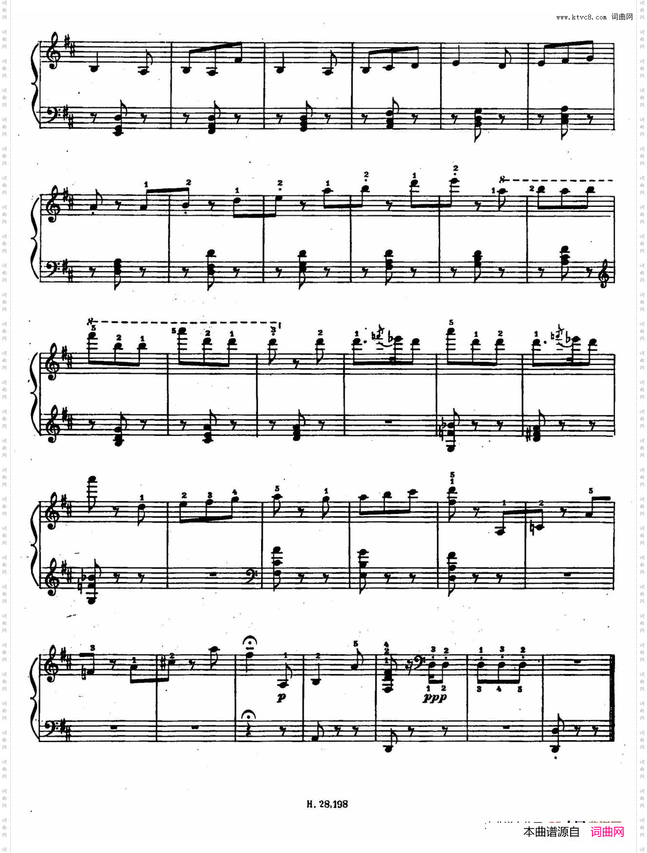 Ten Bagatelles Op·510首小品·3· D大调