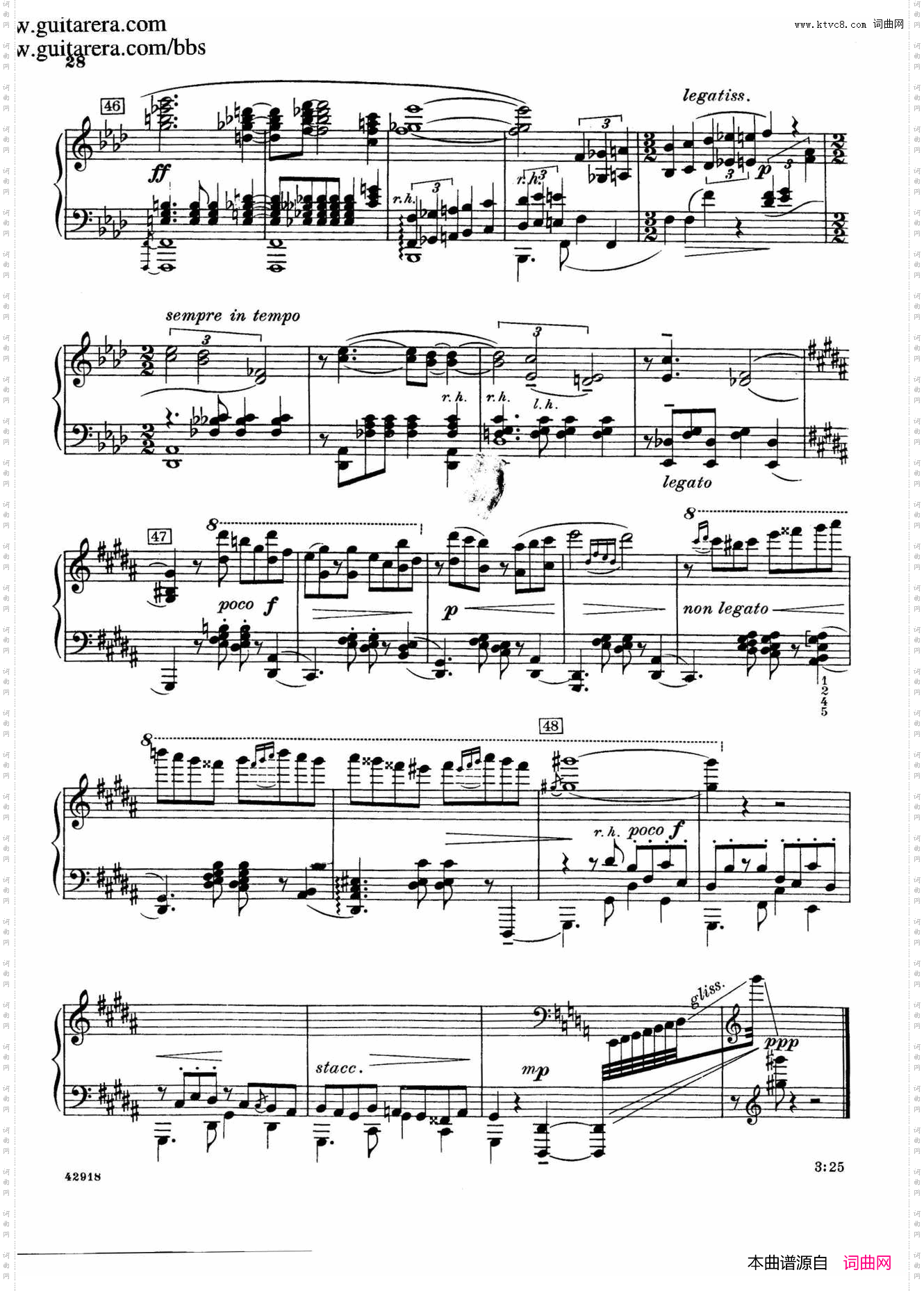 Souvenirs Op·28纪念曲5· 踌躇的探戈