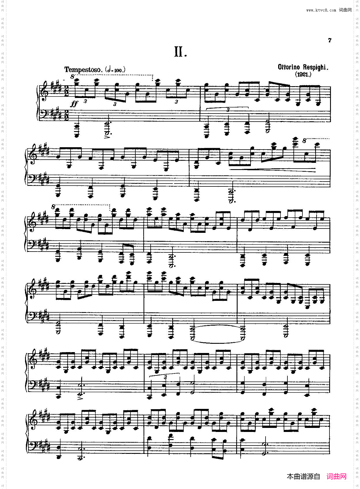 Three Preludes on Gregorian Melodies三首格里高利圣咏前奏曲 2· 如暴风雨般激烈地
