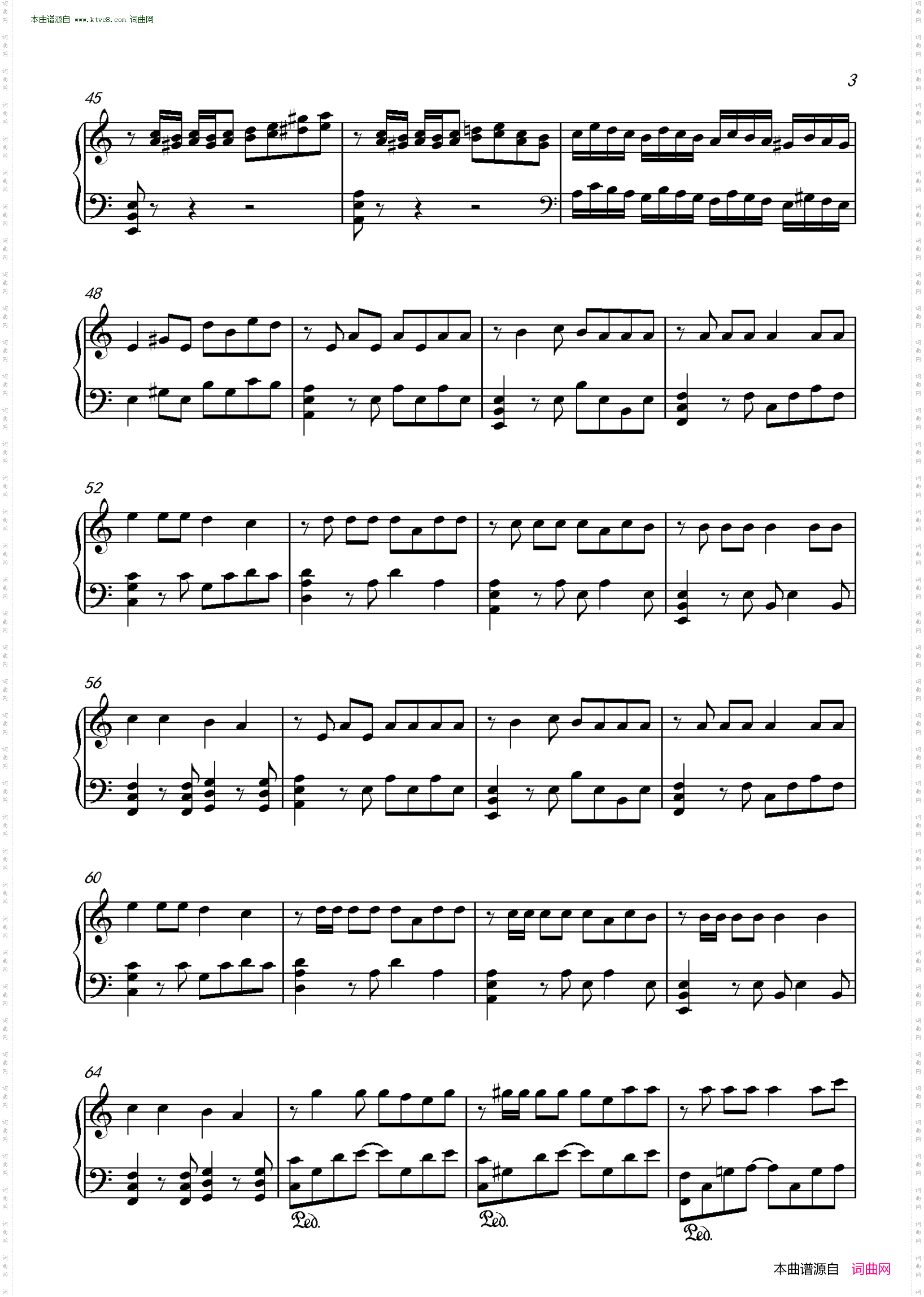 沙漠骆驼_根据歌曲《沙漠骆驼》编写的钢琴曲谱