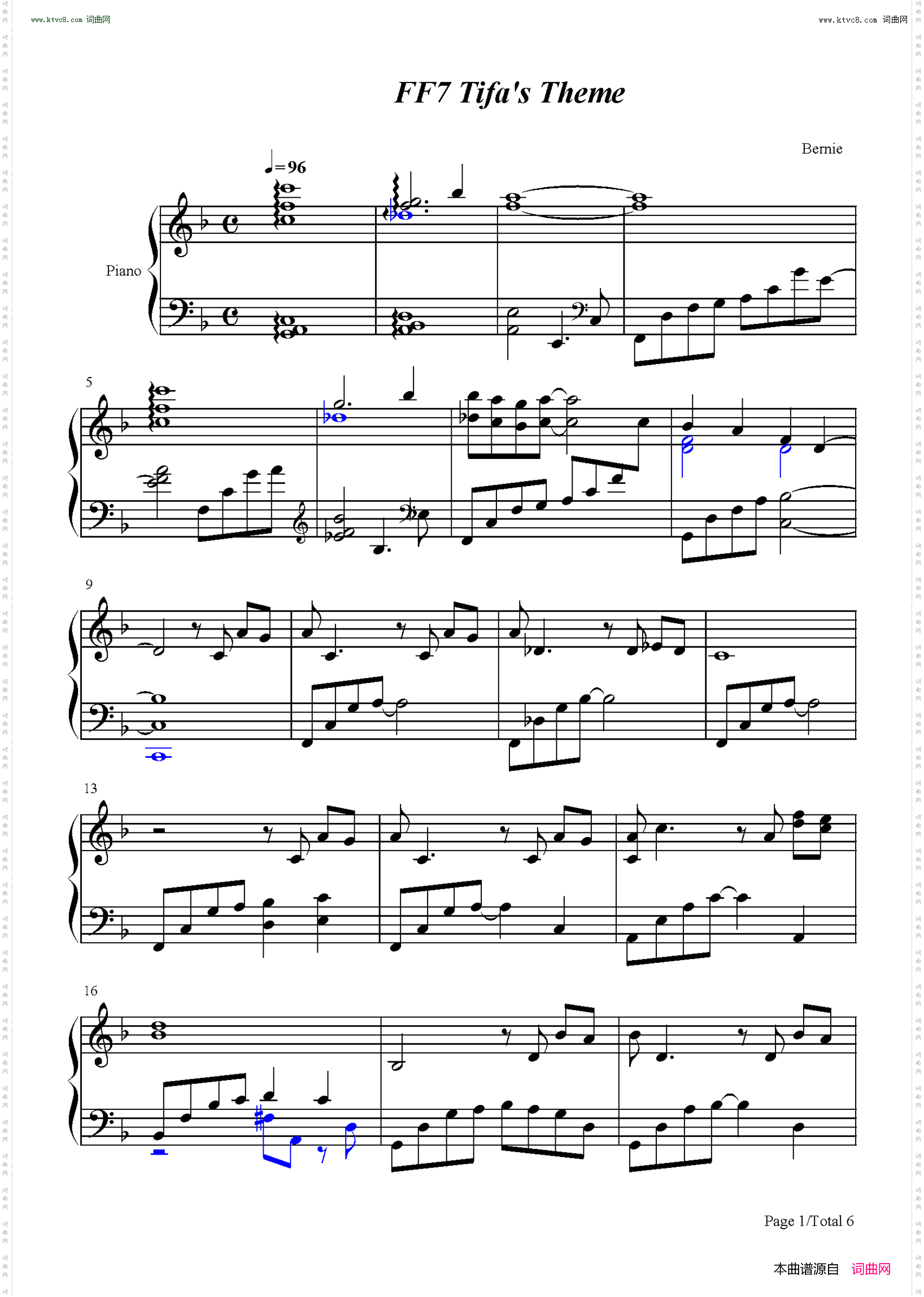 FF7-Tifas-Theme_最终幻想VII-Tifa主题曲