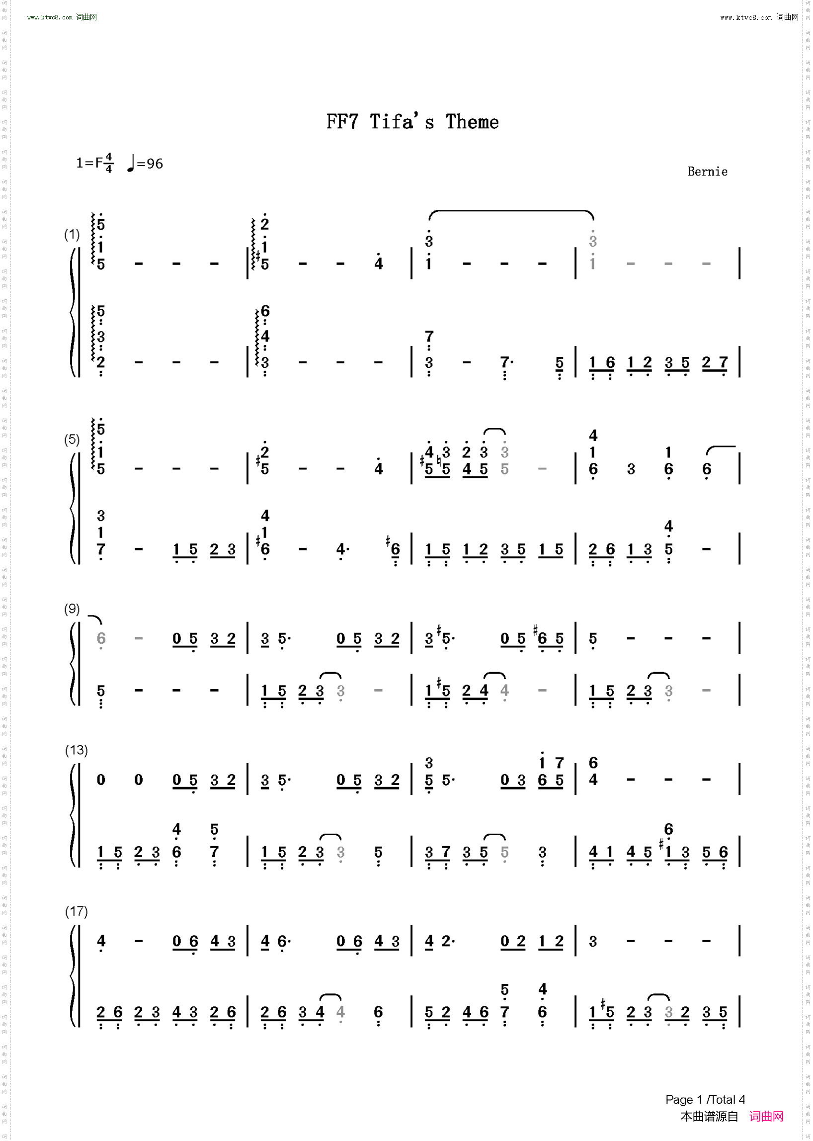 FF7-Tifas-Theme_最终幻想VII-Tifa主题曲