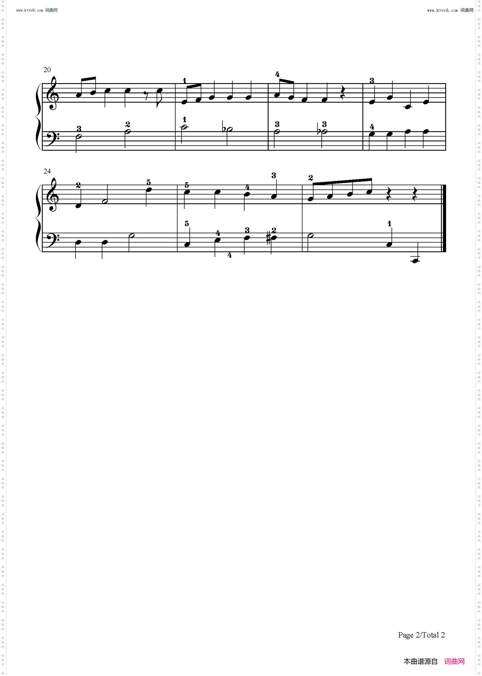 Santa Claus Is Comin to Town_C调简单版 带指法 圣诞歌曲