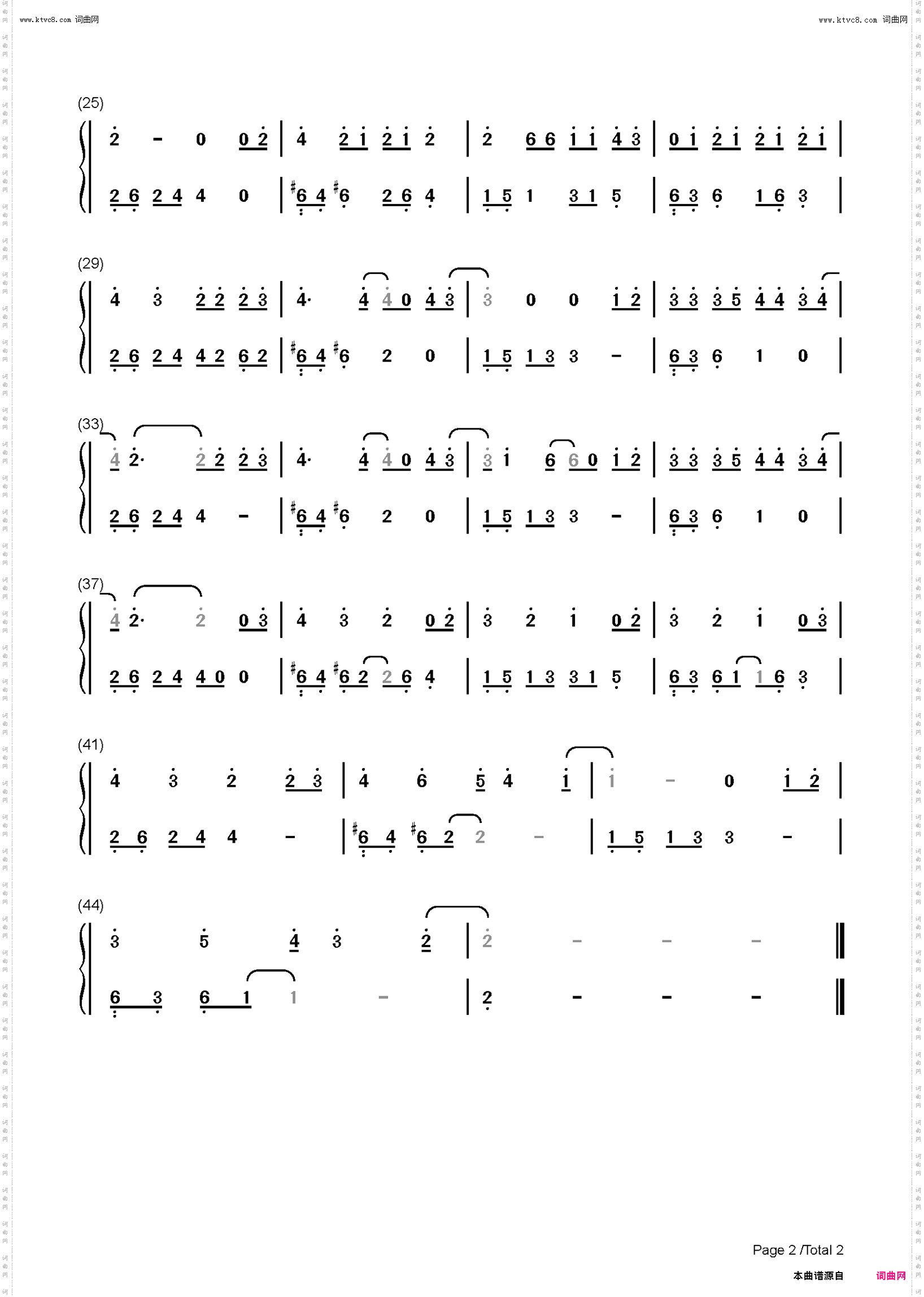 Tonight_C调简单版