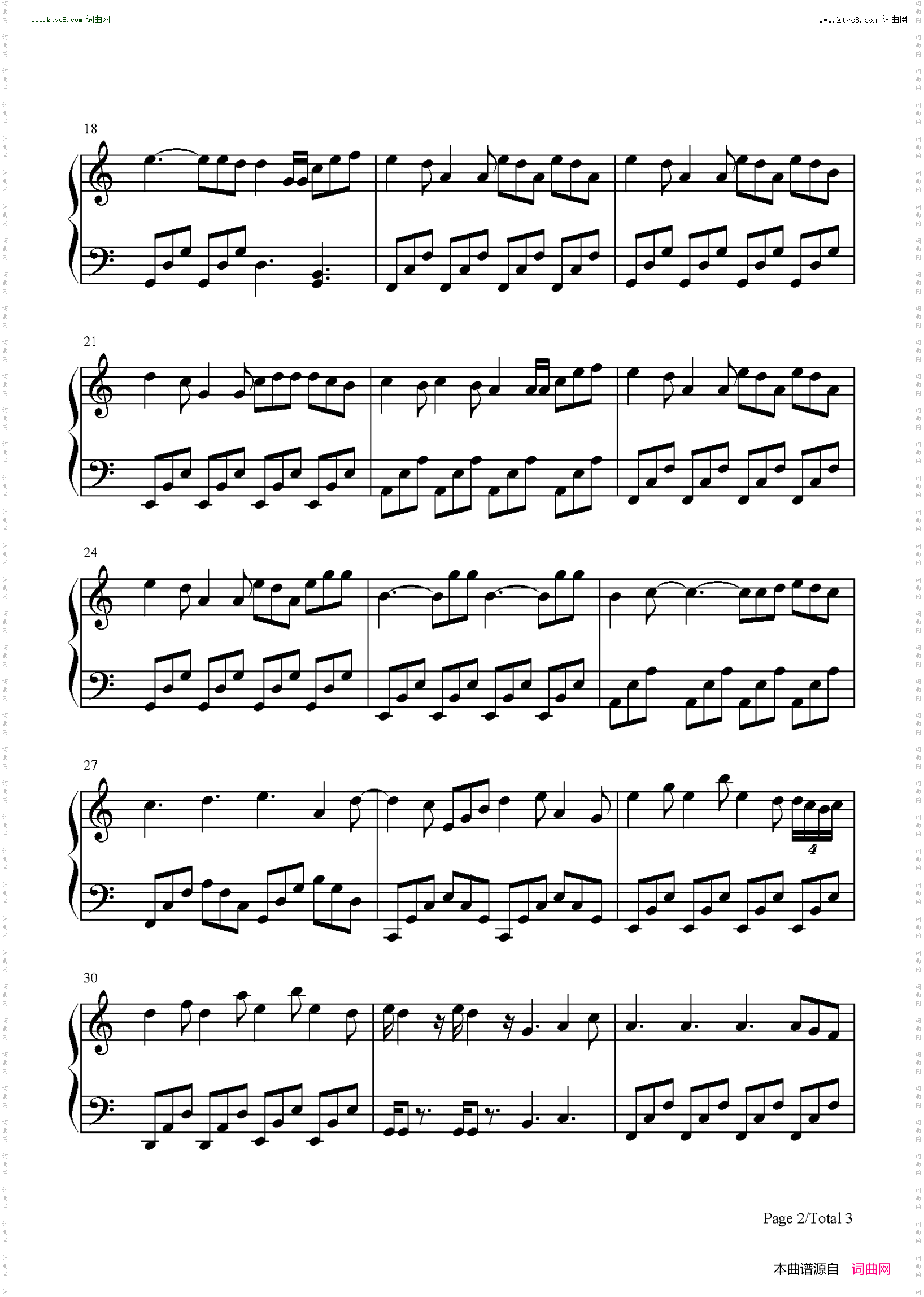 Wonderful U_C调简单版