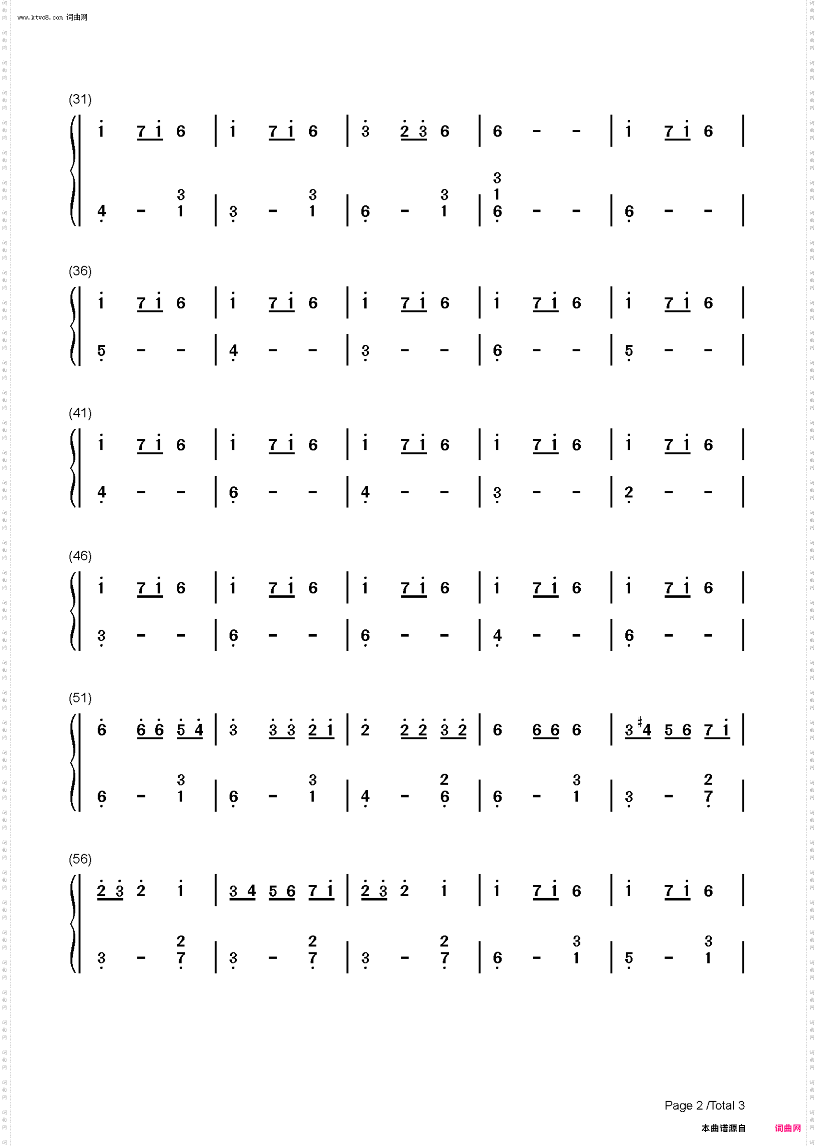 Carol Of The Bells_C调简单版-卡罗尔的钟声-圣诞颂歌