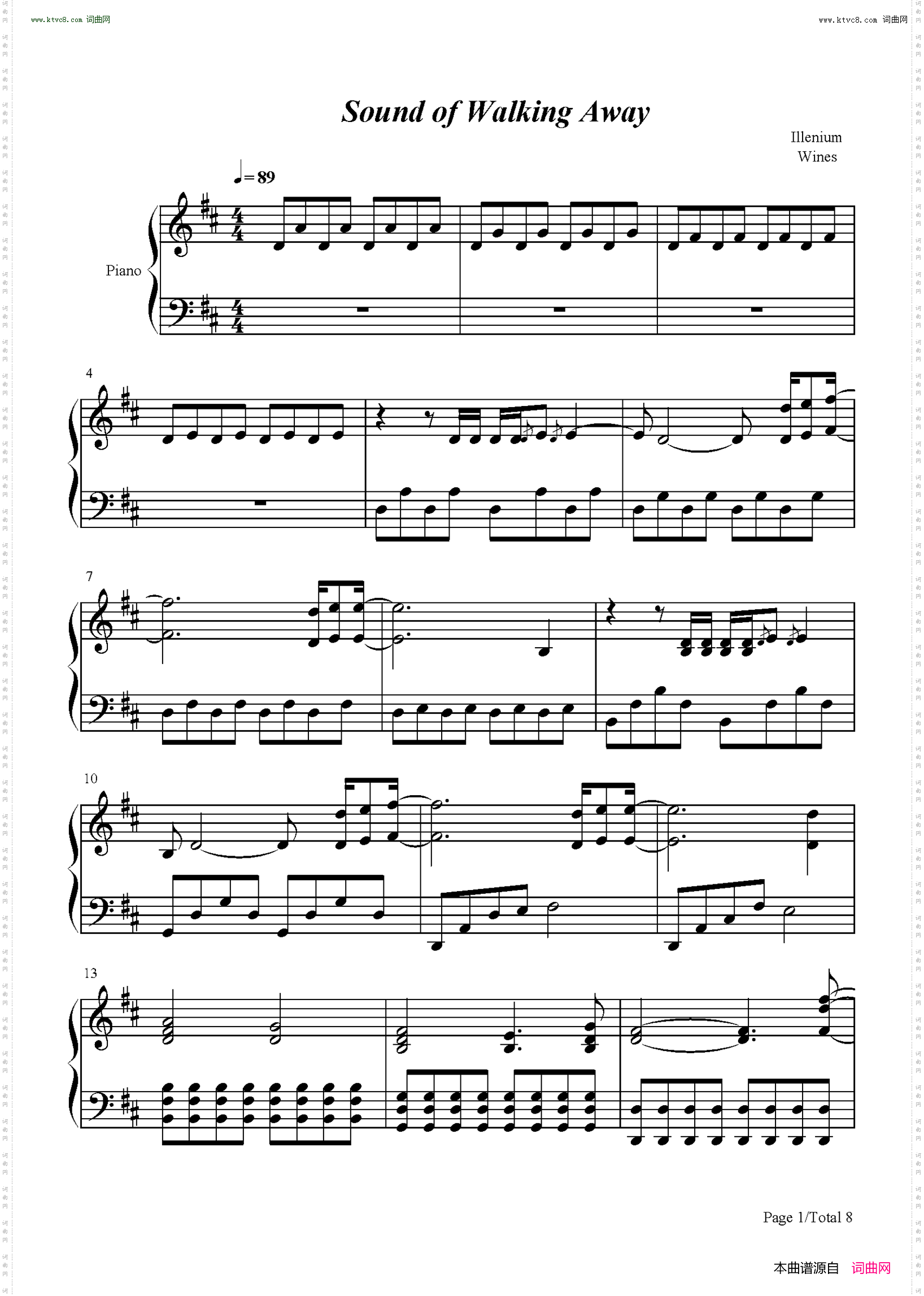 Sound of Walking Away