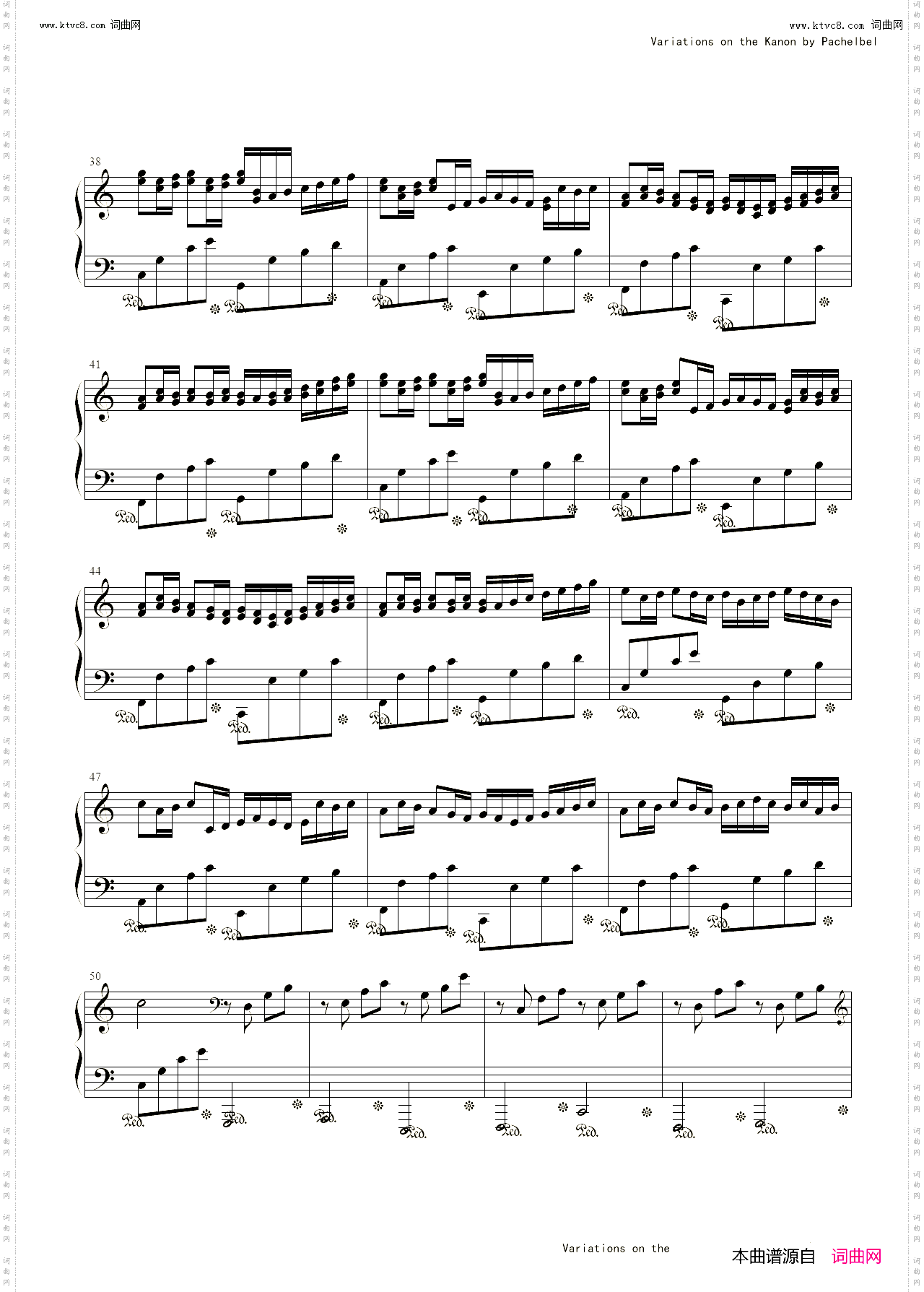 卡农_variations on the kanon pachelbel