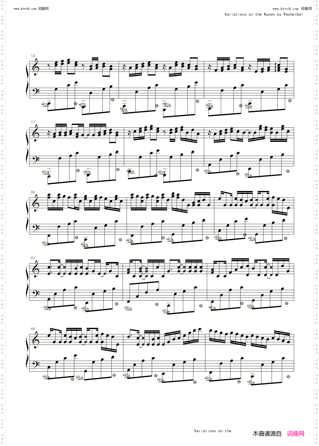 卡农_variations on the kanon pachelbel