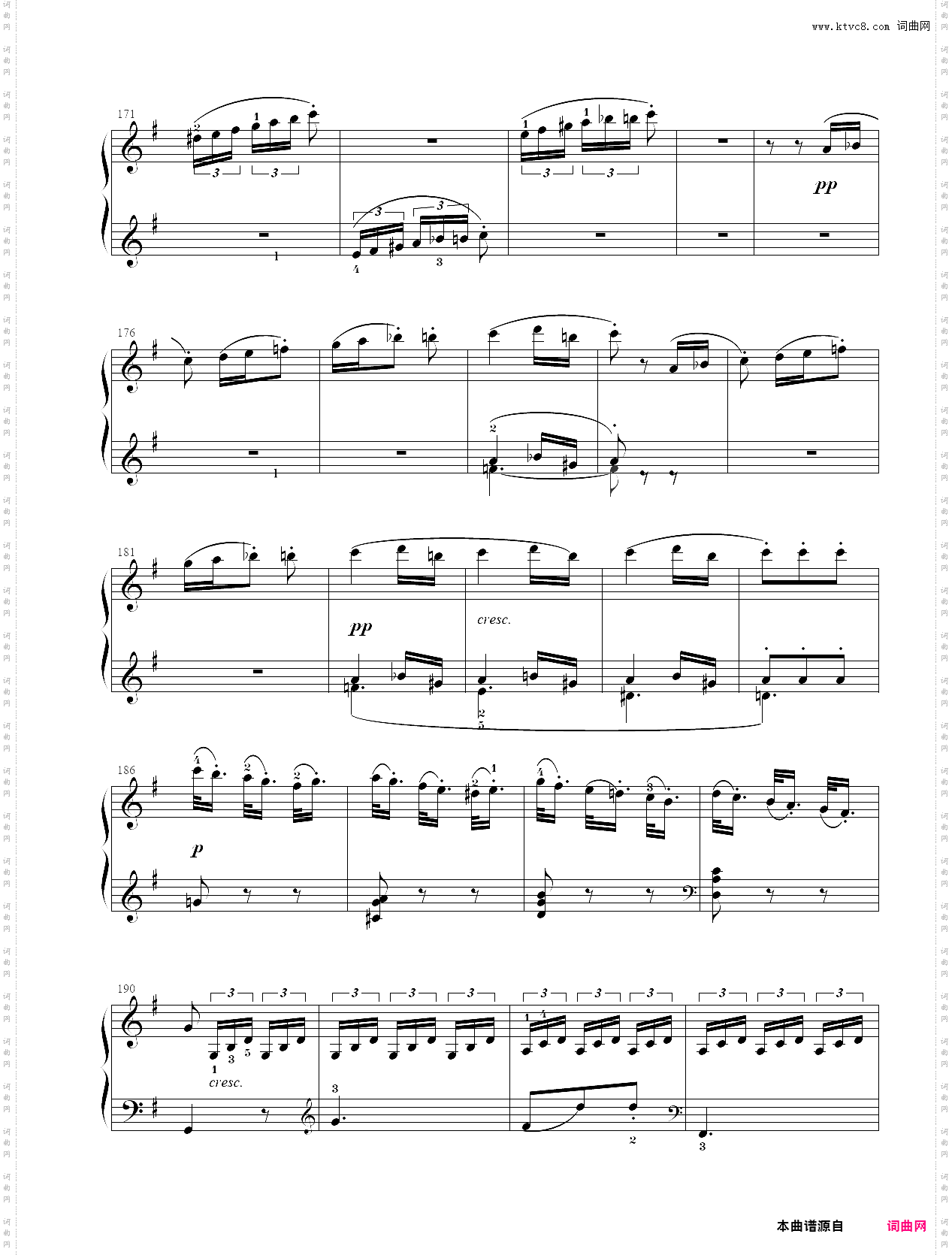 111· 第九级【b项】2·g大调奏鸣曲 第三乐章 op·14 no·2 - 中国音乐家协会全国钢琴演奏考级作品集新编第二版