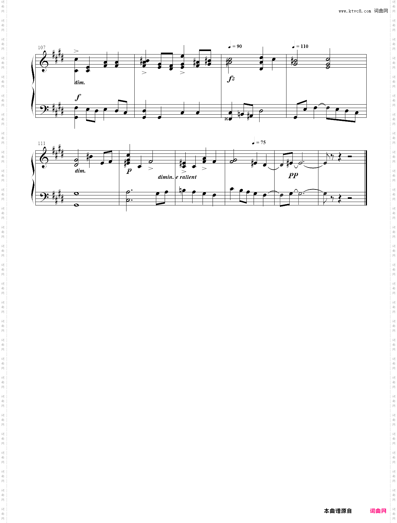 巴赫 平均律键盘曲集 第一册 升c小调赋格 bwv849去声部