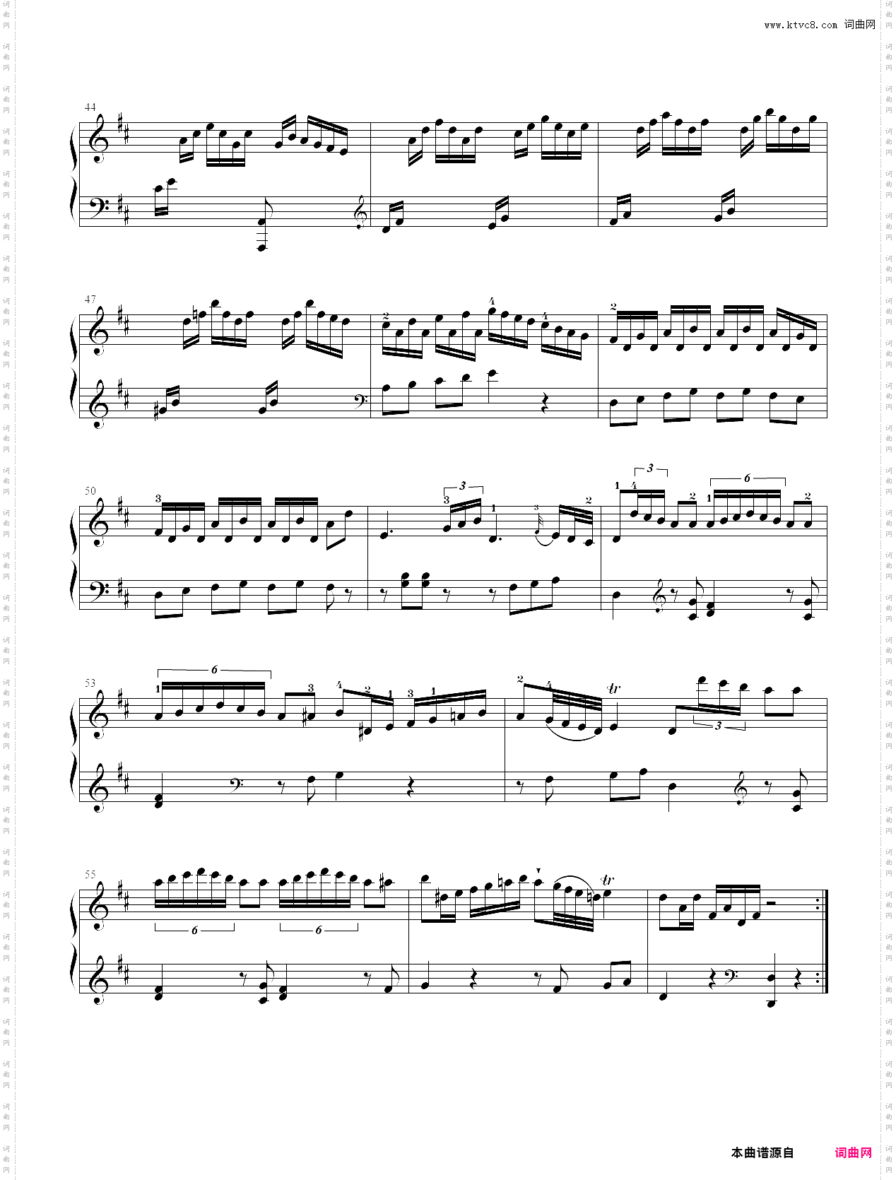 57· 第五级【b项】1·d大调奏鸣曲 - 中国音乐家协会全国钢琴演奏考级作品集新编第二版