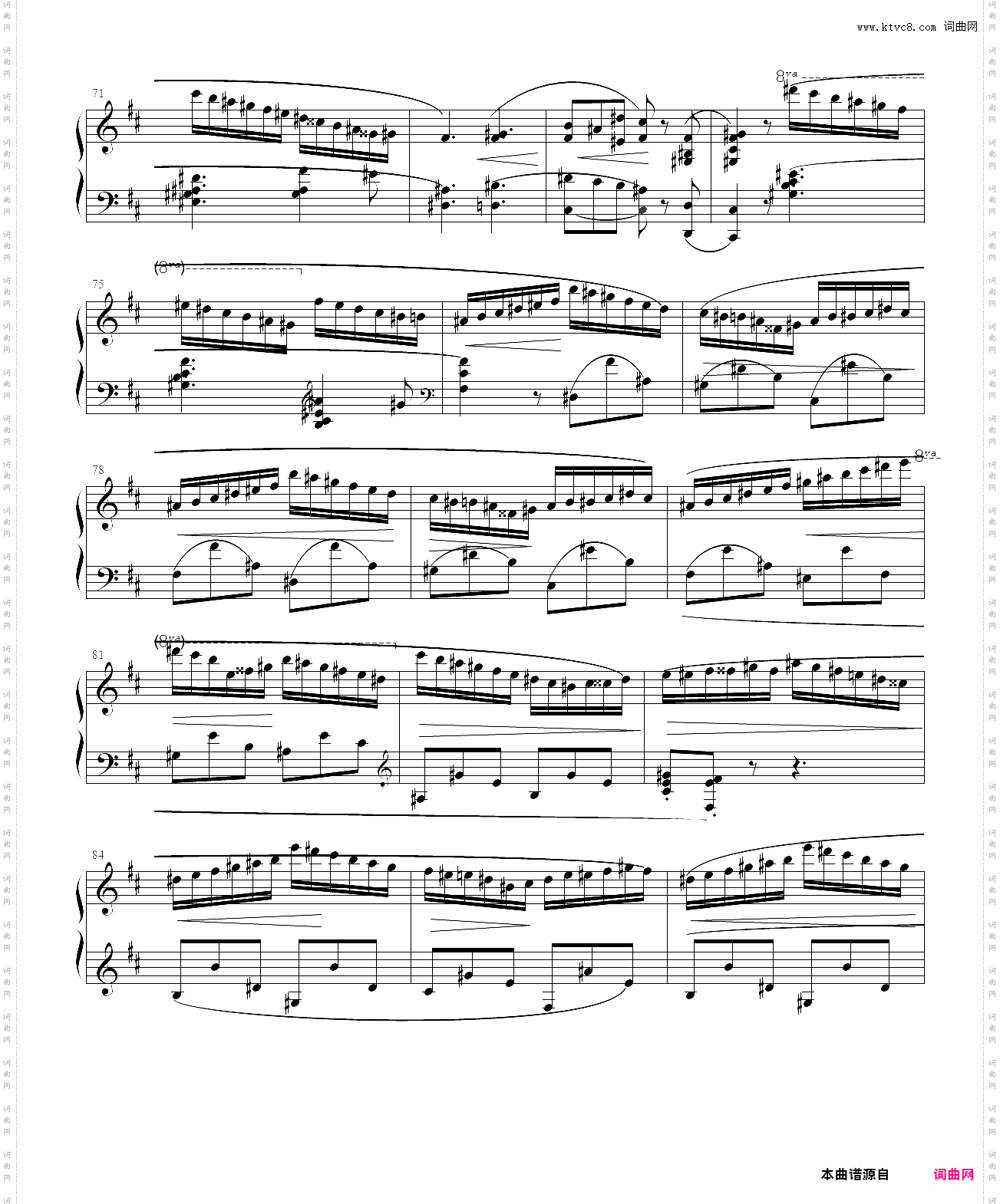 肖邦b小调第三钢琴奏鸣曲 op·58第四乐章