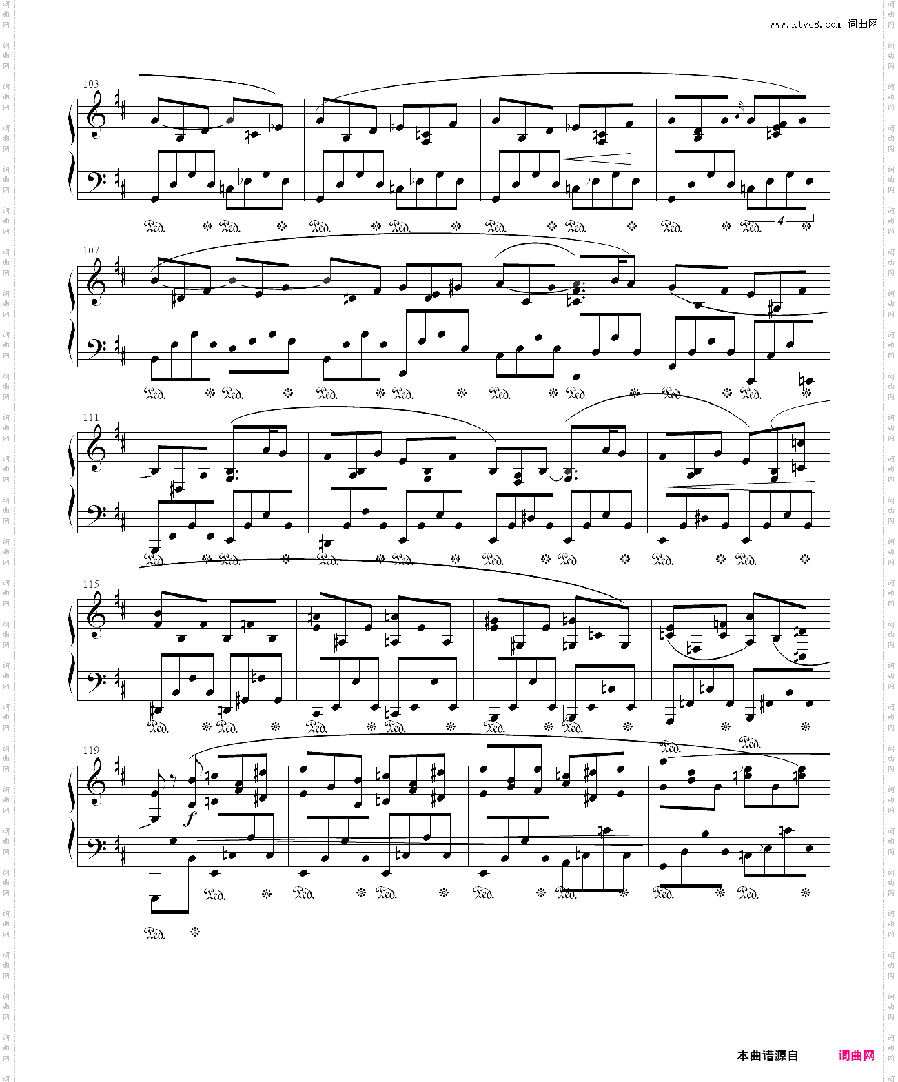 肖邦b小调第三钢琴奏鸣曲 op·58第四乐章