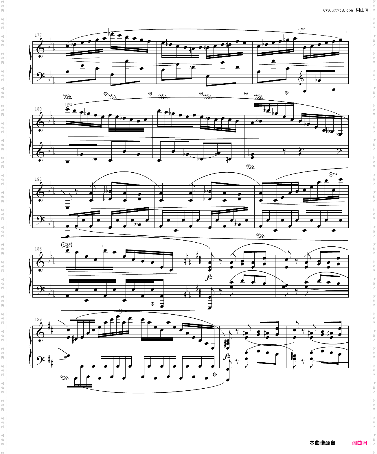 肖邦b小调第三钢琴奏鸣曲 op·58第四乐章