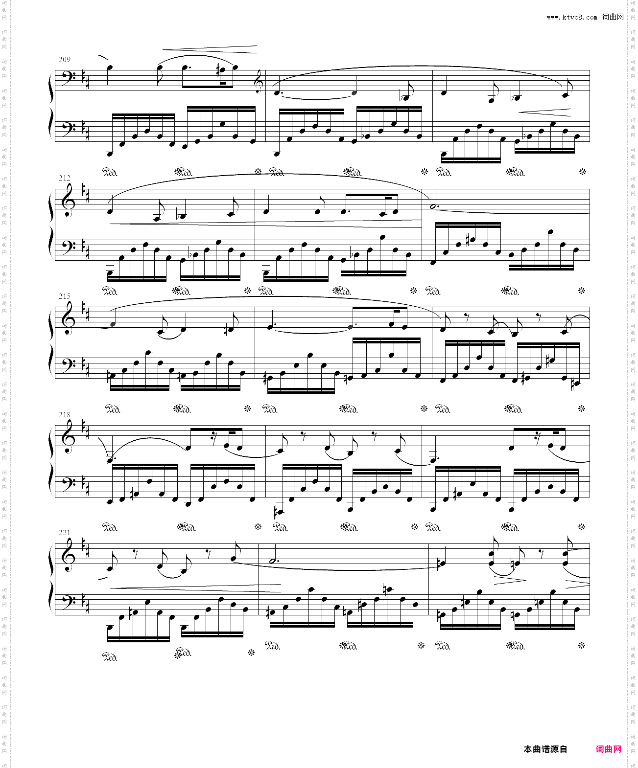 肖邦b小调第三钢琴奏鸣曲 op·58第四乐章