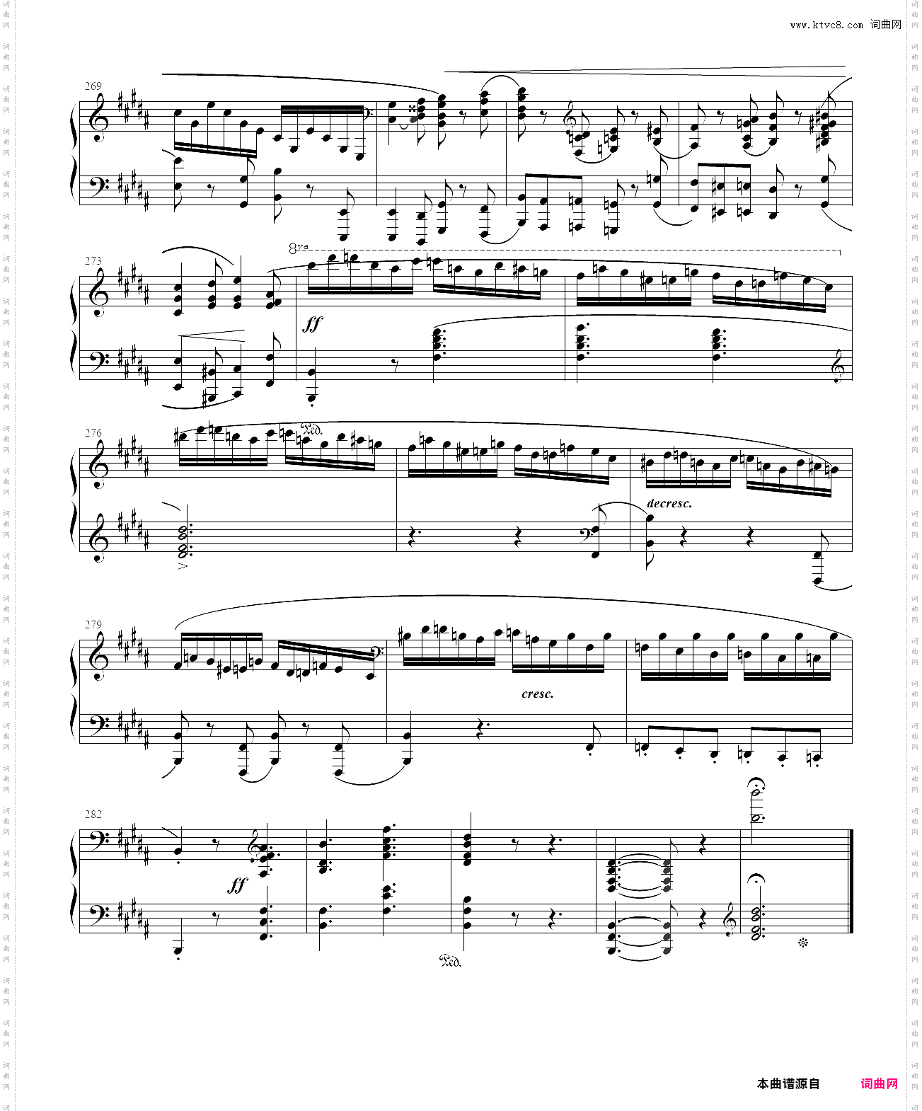 肖邦b小调第三钢琴奏鸣曲 op·58第四乐章