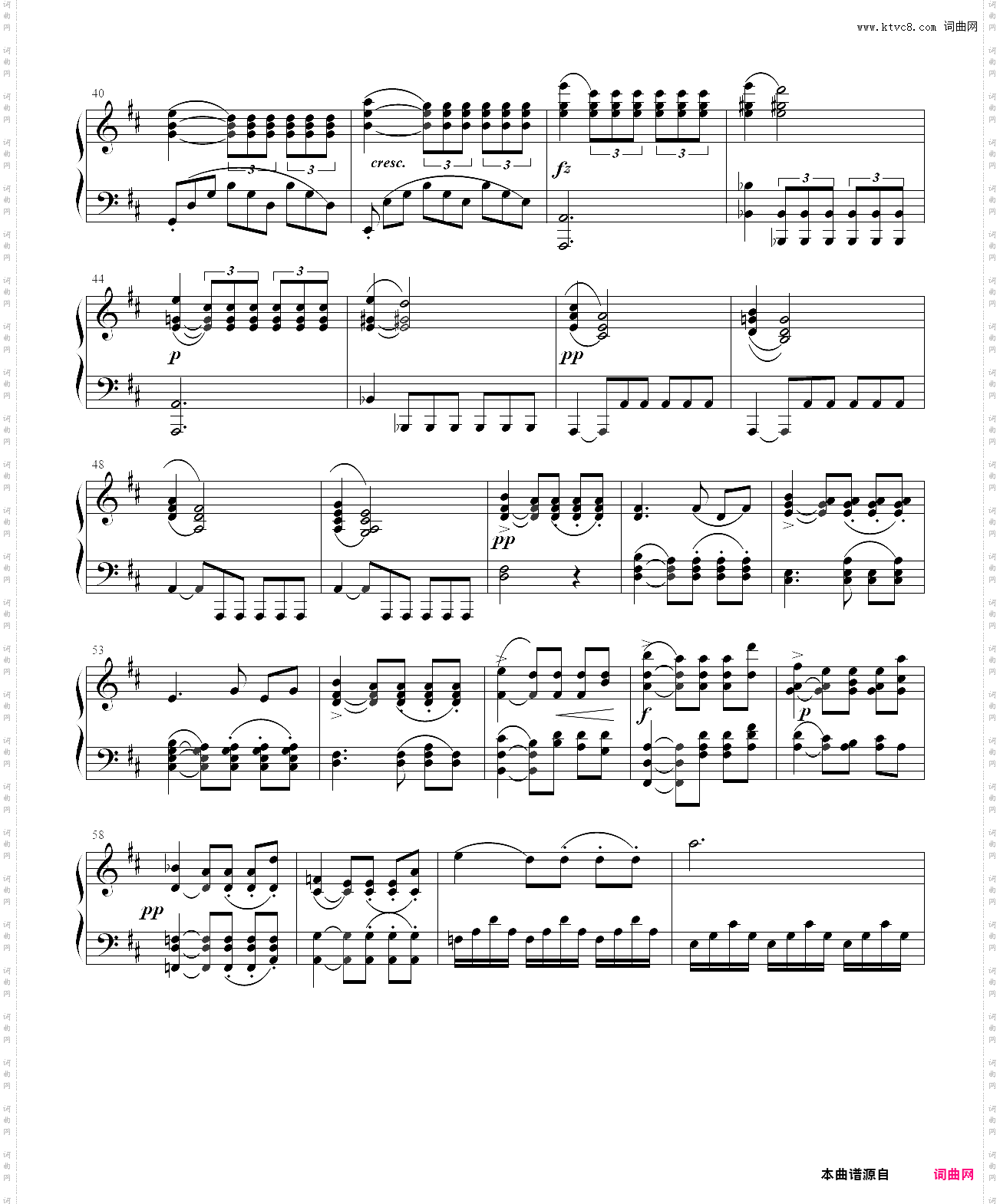 a大调奏鸣曲d·664第二乐章