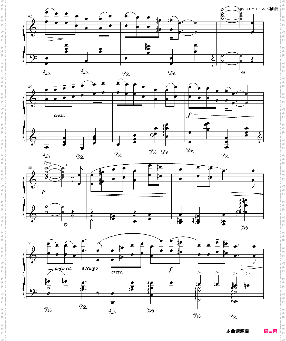 苏尔维格之歌培尔金特组曲no·2, op·55 钢琴独奏版