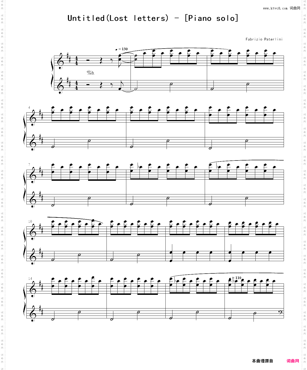 lost letters【piano solo】