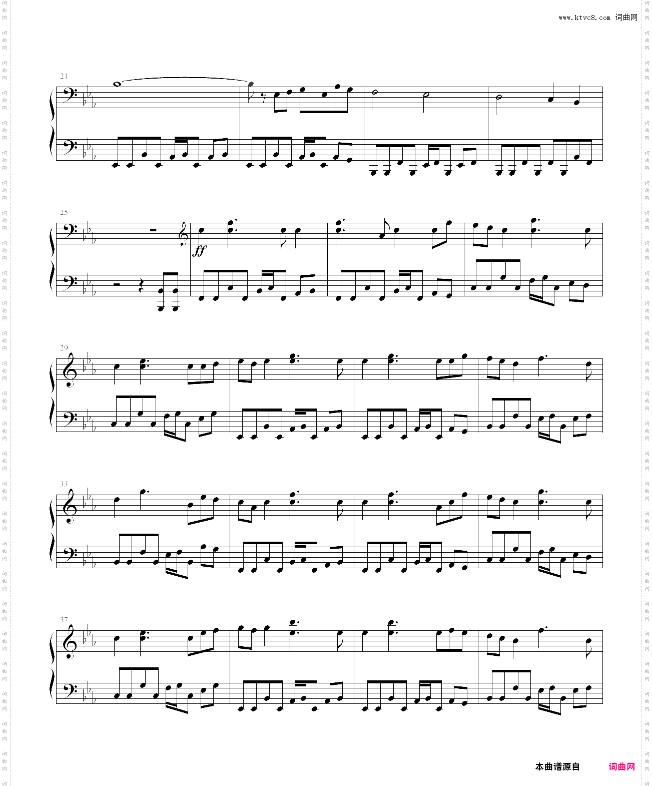 immortal不朽钢琴版