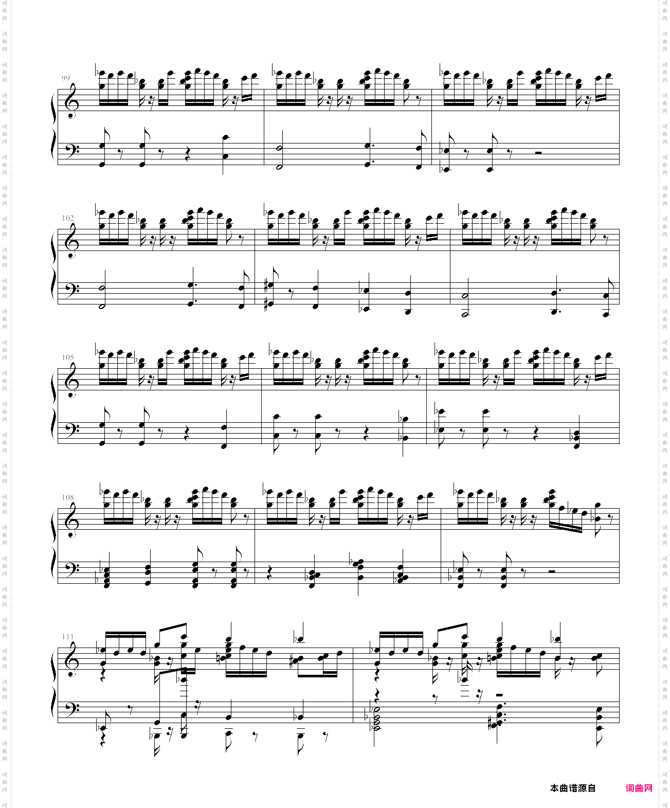 肖斯塔科维奇第七交响曲第一乐章b部分钢琴改编谱鬼子进村主题