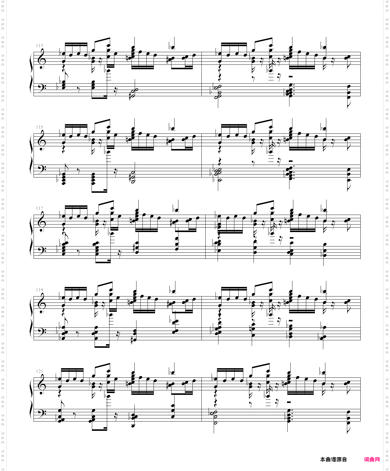 肖斯塔科维奇第七交响曲第一乐章b部分钢琴改编谱鬼子进村主题