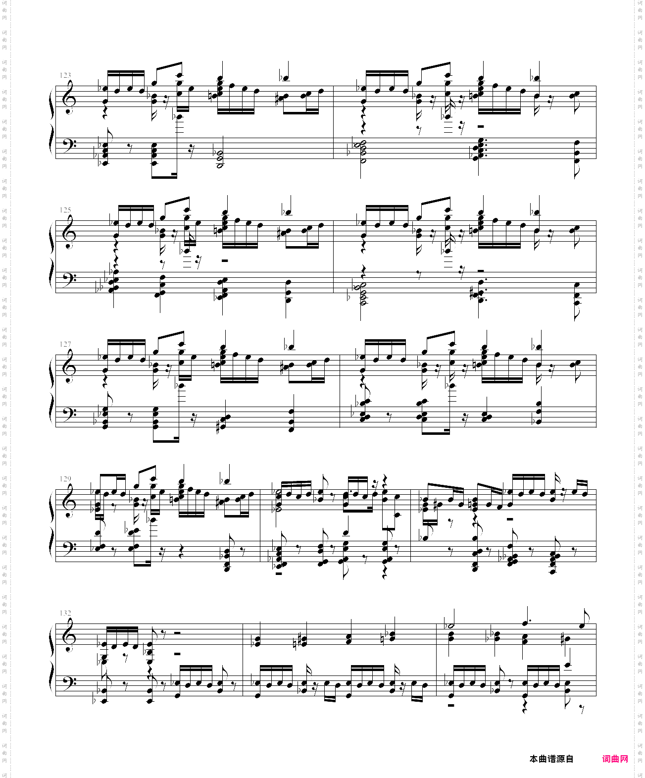肖斯塔科维奇第七交响曲第一乐章b部分钢琴改编谱鬼子进村主题