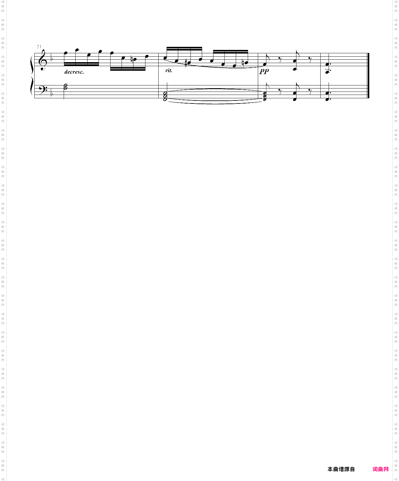 小奏鸣曲 op·168 no·3 第二乐章