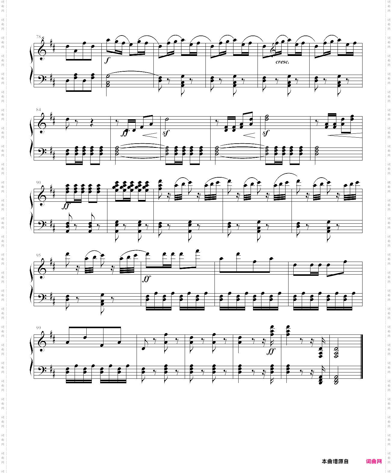 小奏鸣曲 op·168 no·5 第三乐章