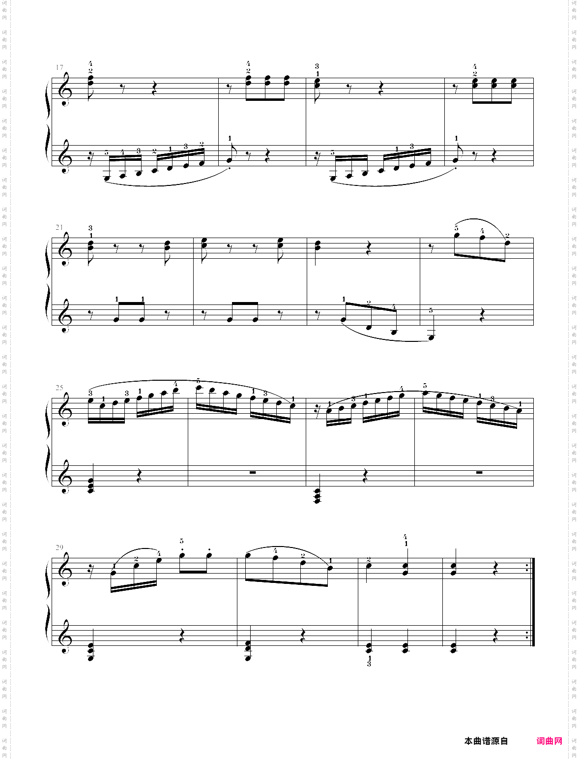 05·第二级车尔尼练习曲乐曲01-上海音乐学院社会钢琴考级曲集2020版