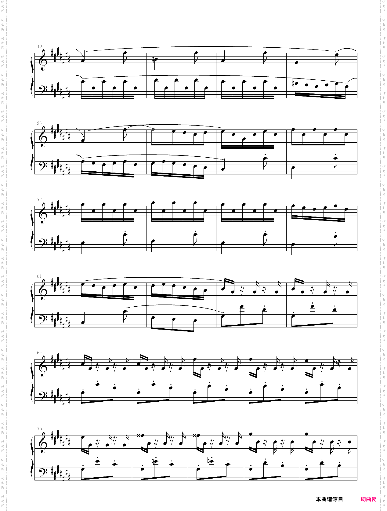 巴赫《十二平均律》上册no·3前奏曲 bwv848