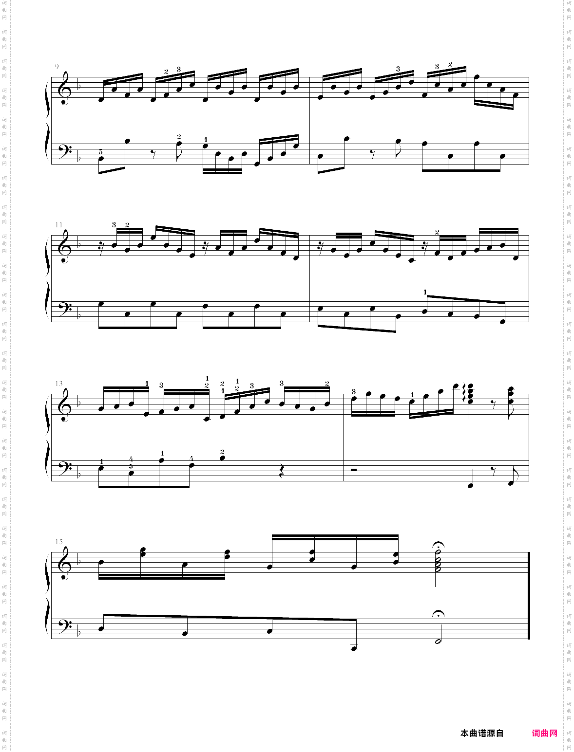 14·第五级小前奏曲乐曲01-上海音乐学院社会钢琴考级曲集2018版