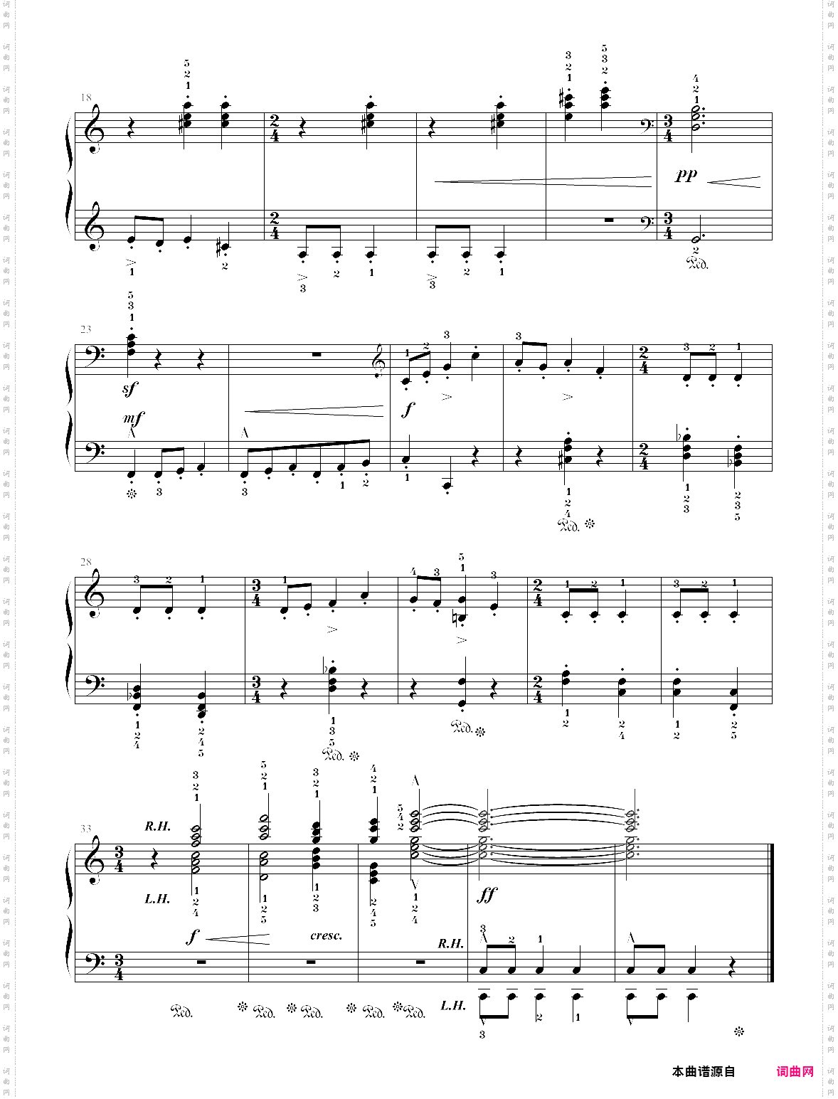 08·第三级匈牙利舞曲乐曲01-上海音乐学院社会钢琴考级曲集2018版