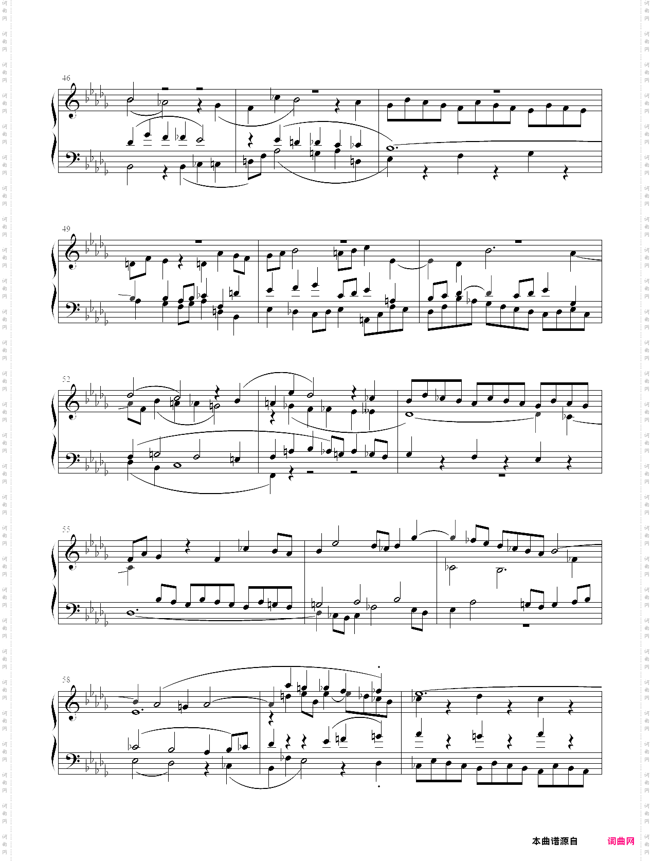 巴赫《十二平均律》下册no·22赋格 bwv891