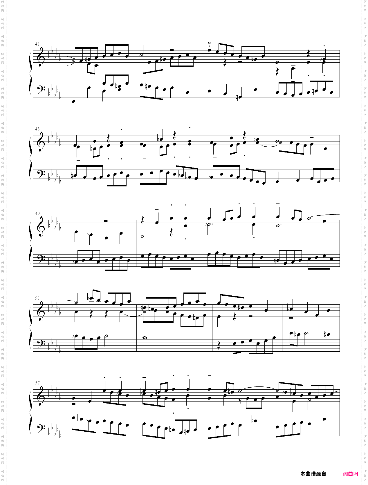 巴赫《十二平均律》下册no·22前奏曲 bwv891