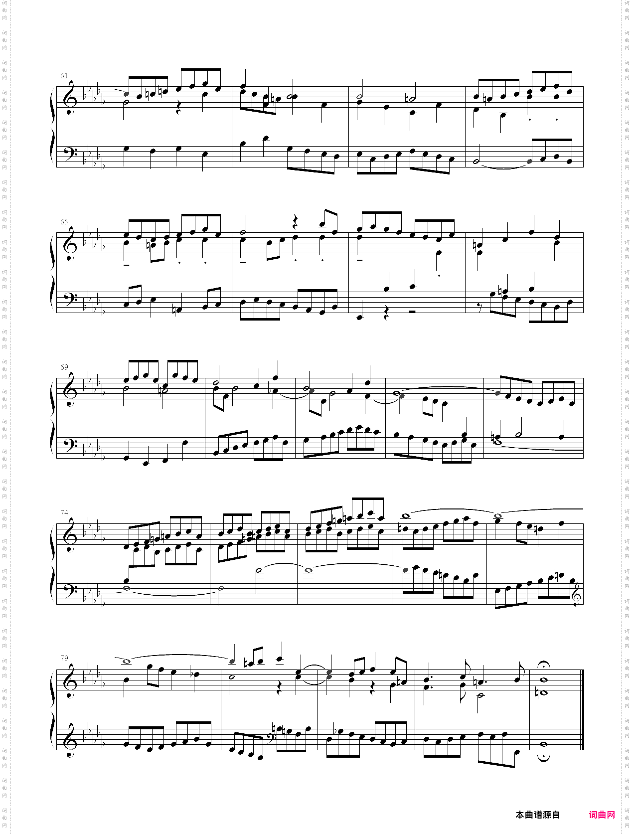 巴赫《十二平均律》下册no·22前奏曲 bwv891